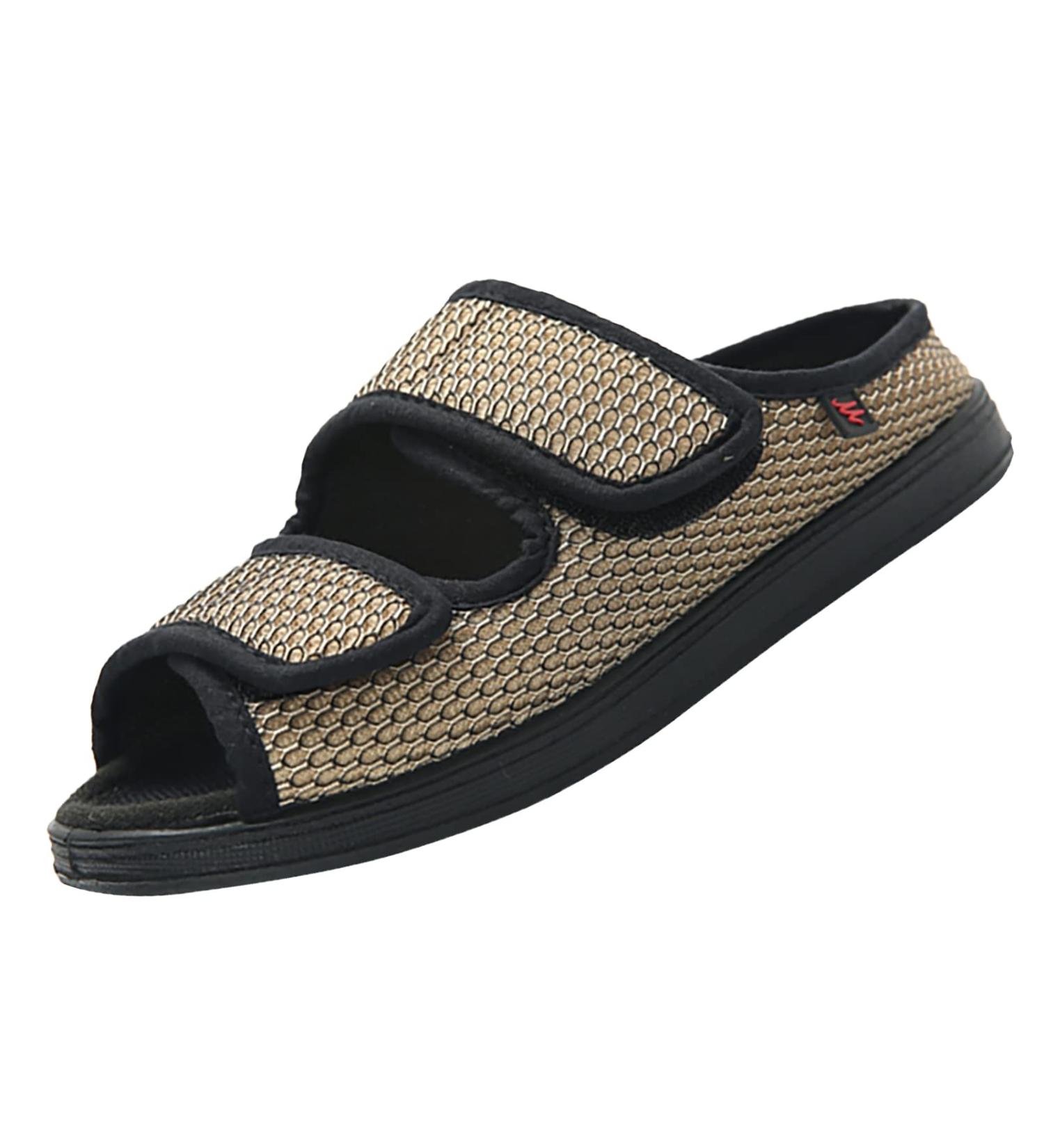 Khaki Swollen Feet Diabetic Slippers - Women/Men Indoor Outdoor Shoes - Size 5 - Buy Online on GoSupps.com