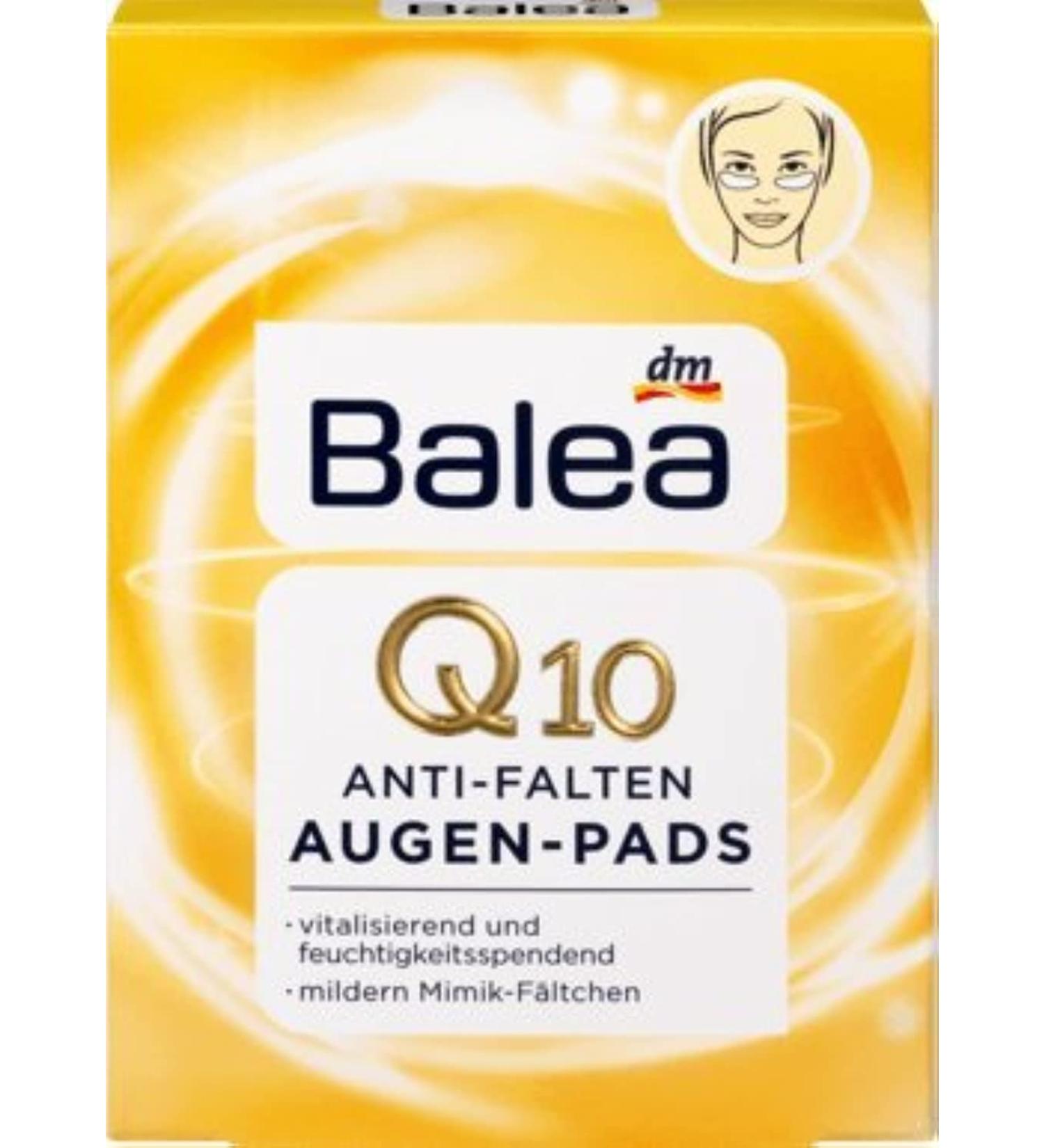 Balea Q10 Anti Wrinkle Eye Pads - 12 pcs | Reduce Wrinkles and Puffiness - Buy Online on GoSupps.com