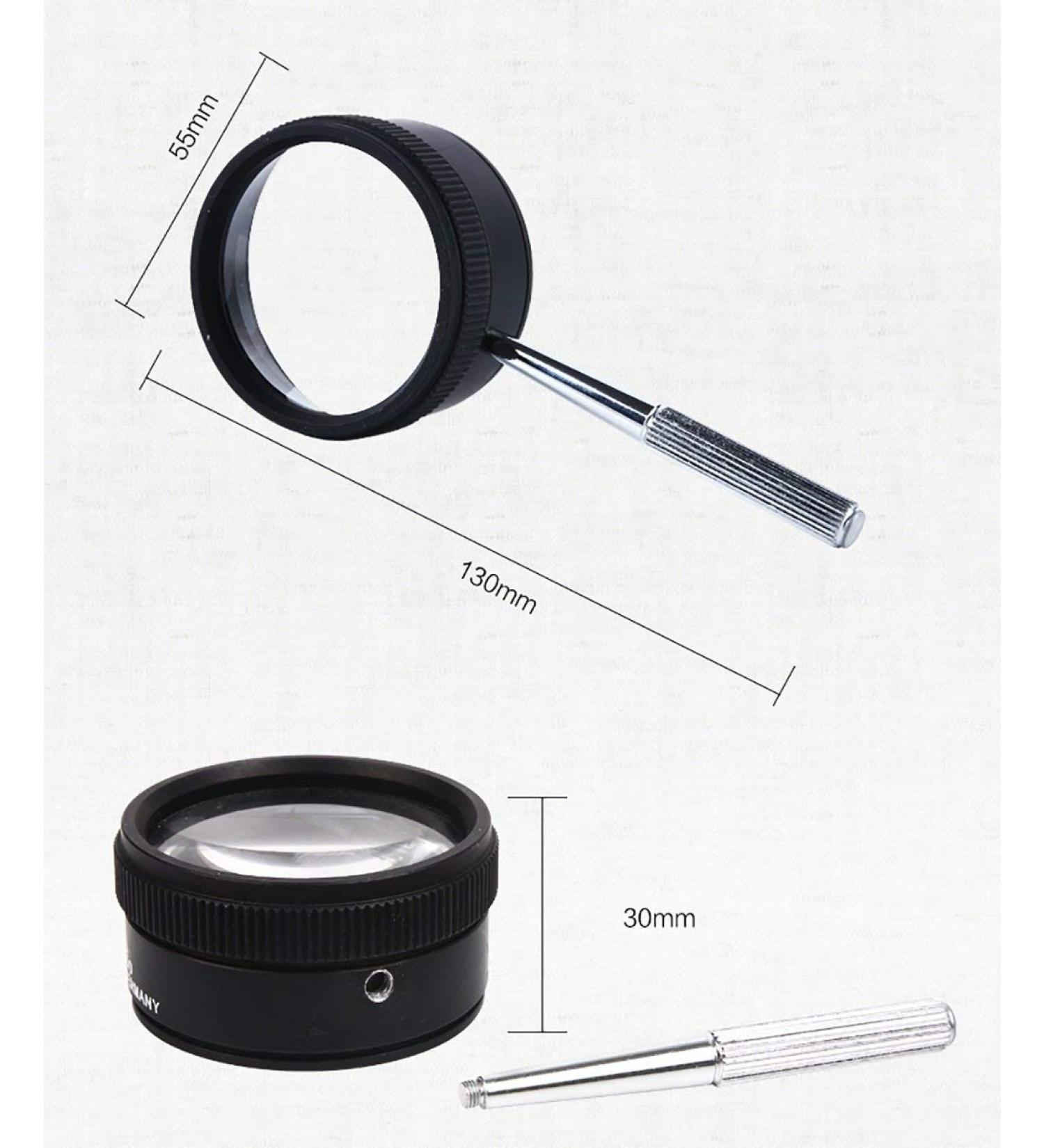 Magnifying Glass Multipurpose Portable Magnifier Identification Reading 35 Times The Optical White Glass Lens Handheld 30 Times Reading Made in China - Buy Online on GoSupps.com