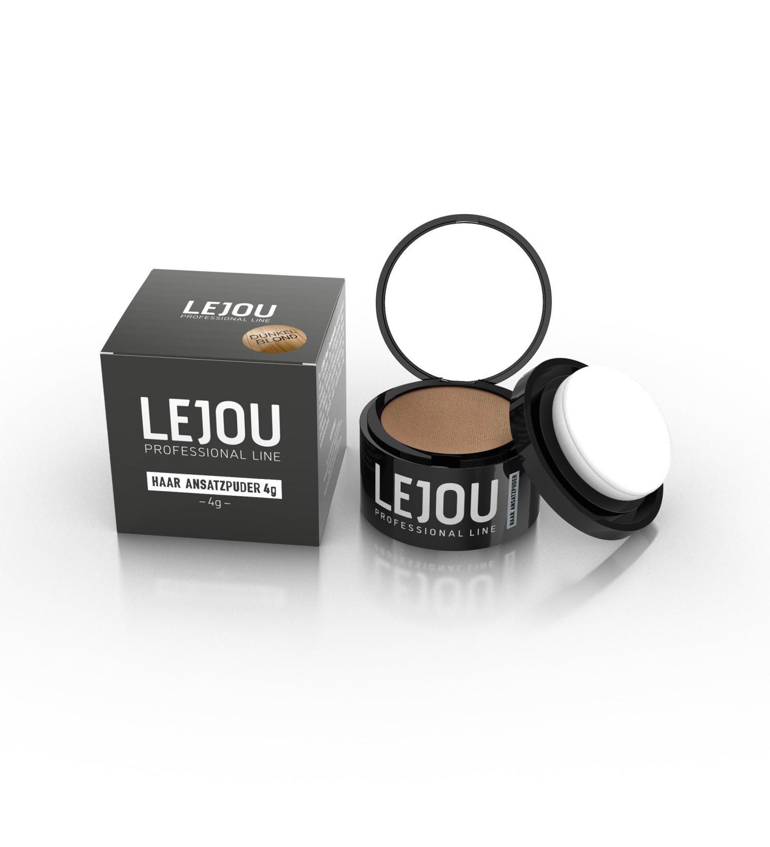 LEJOU Root Powder for Hair & Beard - Dark Blonde Waterproof Hair Makeup - Conceal Hairline in Seconds - 4g - Buy Online on GoSupps.com
