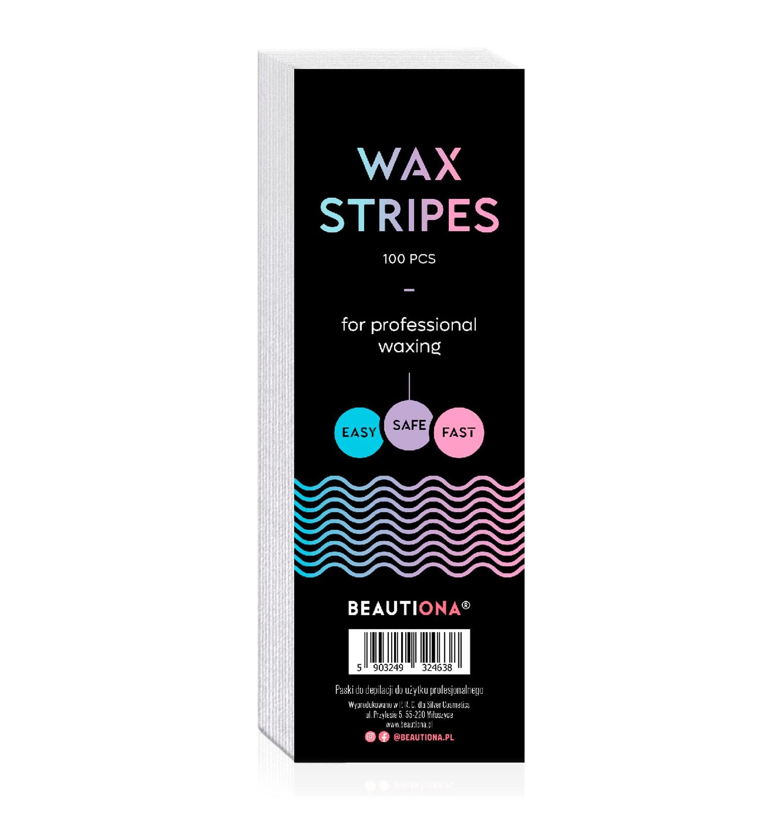 Lot de 100 bandes de cire non tiss es pour cire chaude et p te sucre pilation du visage du corps des poils