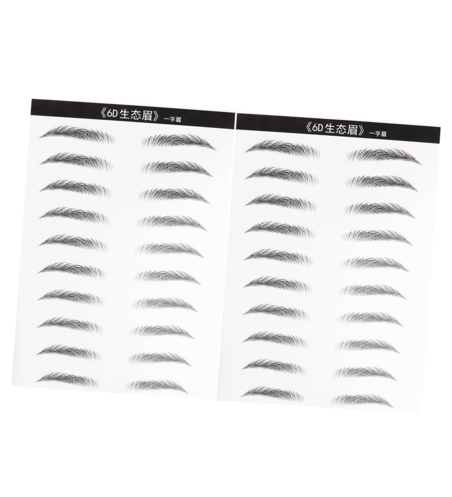 FRCOLOR 2 Pairs Waterproof Makeup Stickers Waterproof Artificial Eyebrow Template Cosmetic 4d Makeup Tools - Buy Online on GoSupps.com