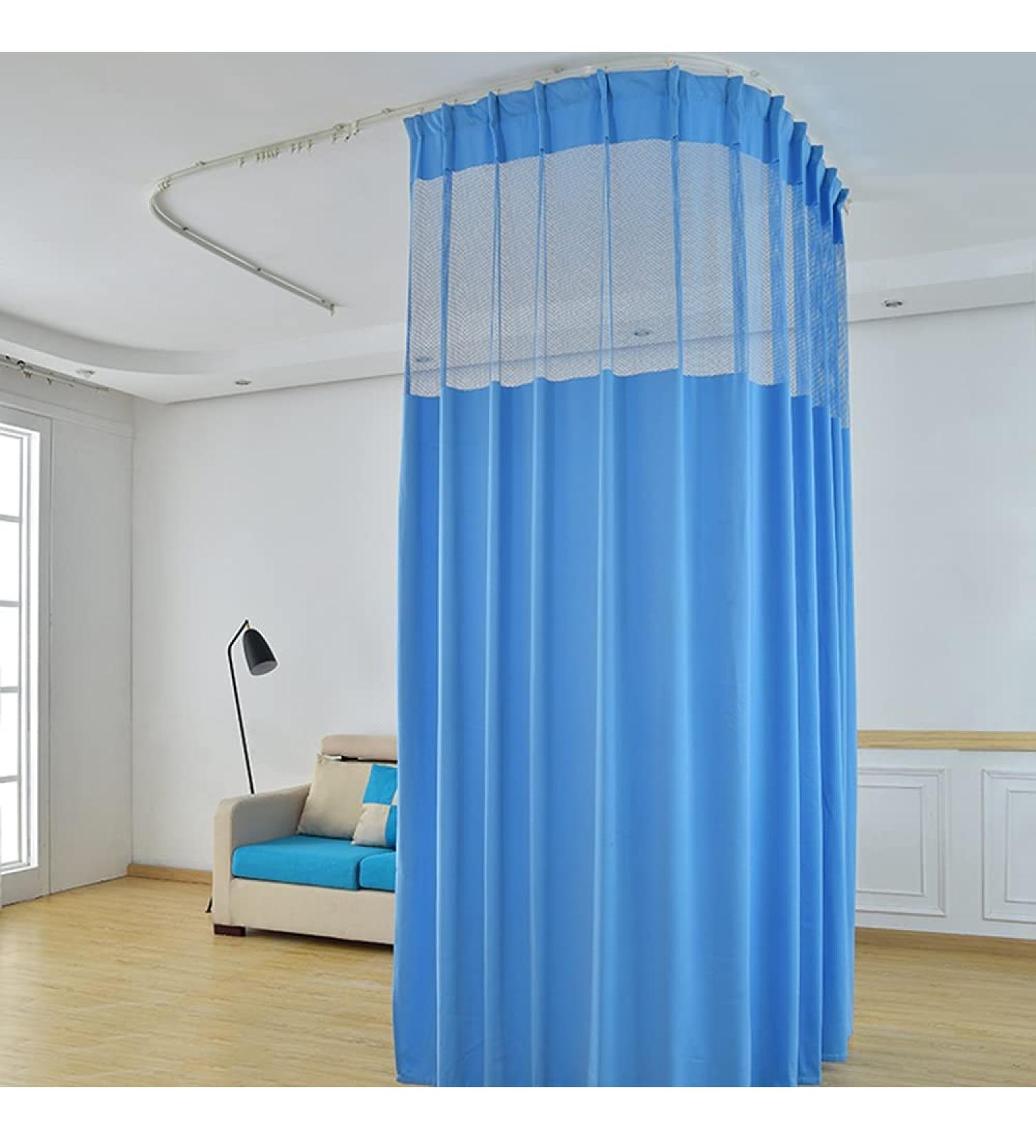 TTZ Hospital Curtain with Flat Hooks for Hospital Medical Clinic SPA Lab Cubicle Curtain Divider Privacy Screen ( Color : Dark Blue  Size : 1(5ft Wide x 7ft Tall) ) Dark Blue 1 x (5 ft x 7 ft (Wide x Tall)) - Buy Online on GoSupps.com