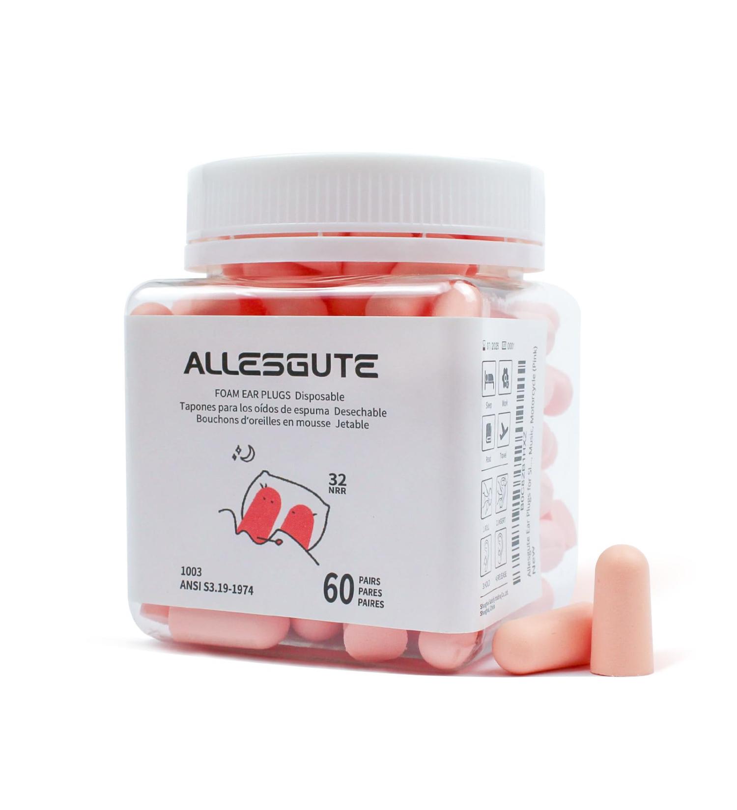 Buy Noise Cancelling Ear Plugs for Sleeping - Soft PU Foam Pink | International Shipping - Buy Online on GoSupps.com