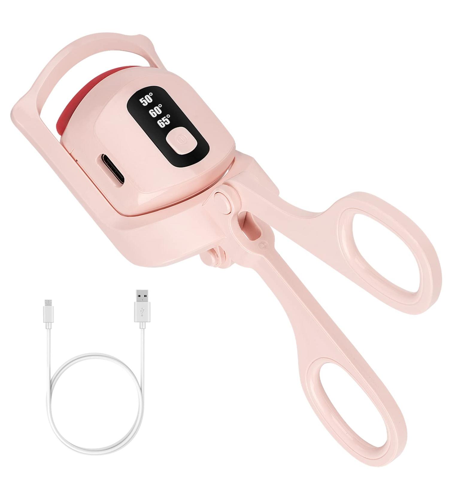 Buy Heated Eyelash Curler - 3 Modes Electric Lash Curler with LED Fast Heating & USB Rechargeable | Perfect Natural Curls - Shop Now - Buy Online on GoSupps.com