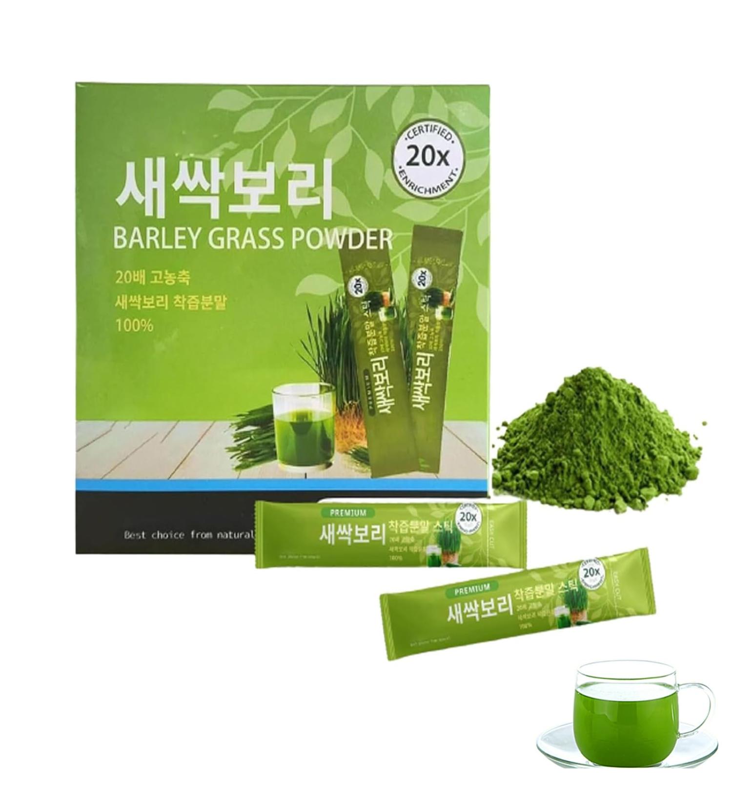 Flower and Plant Dietary Fiber Tender Seedling Powder &100% Pure & Organic Barley Seedling Solid Drink Barley Grass Powder (1pc) - Buy Online on GoSupps.com