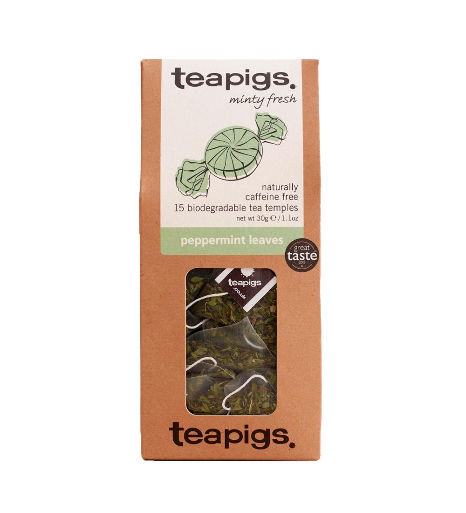  Teapigs teapigs Sachets de Th Peppermint Leaves Herbal 15 Sachets 250 g - Buy Online on GoSupps.com