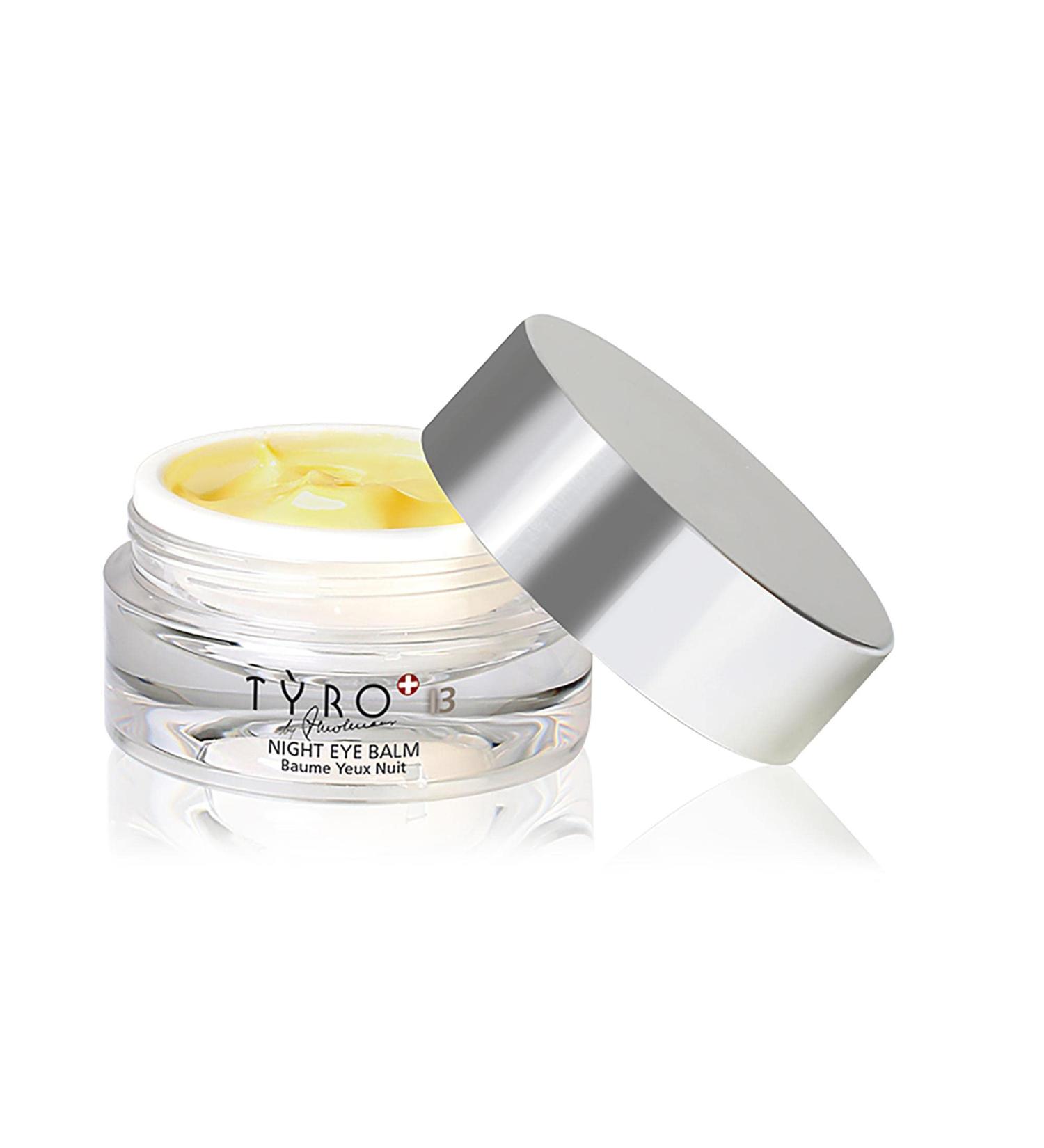 Tyro Night Eye Balm - For Delicate Skin Around The Eyes - For Optimized Moisture And Balance - Contains Pure Beeswax And Natural Oils - To Strengthen The Natural Skin Barrier - 0.51 Oz