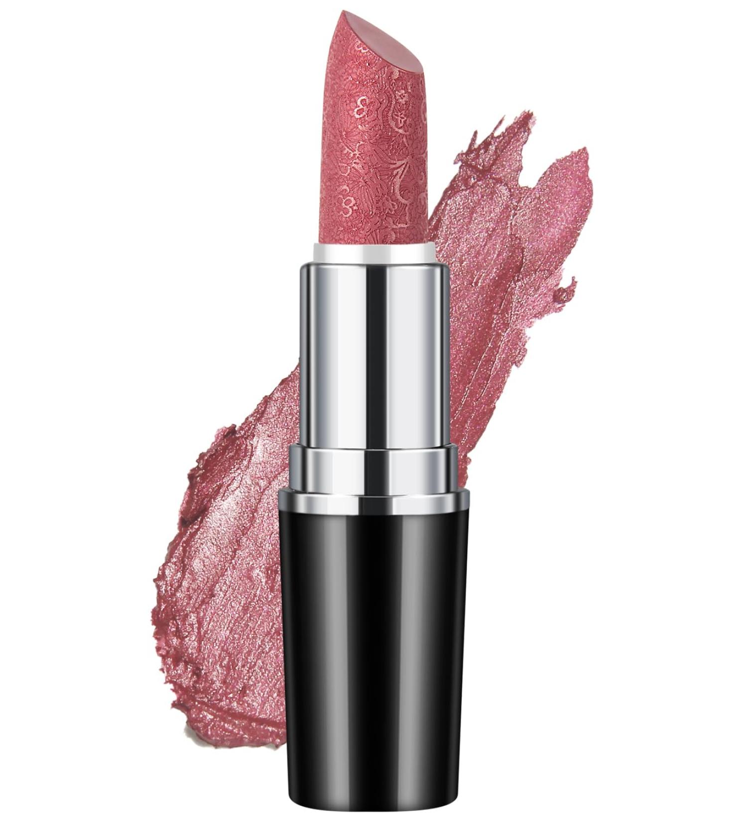 Anglicolor Metallic Glitter Lipstick in Pale Pink (#11 HIP & HIPPIE) - Highly Pigmented & Moisturizing - Buy Online on GoSupps.com