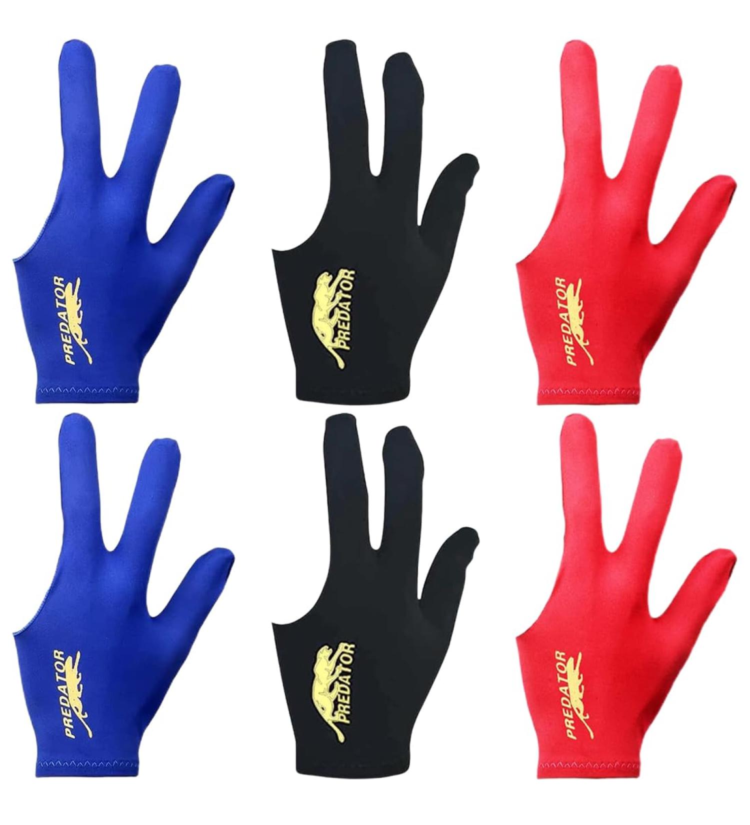 Jtkrew 6 Piece Billiard Gloves - Unisex 3 Fingers Stretchy Snooker Cue Gloves for Billiards - Buy Online on GoSupps.com