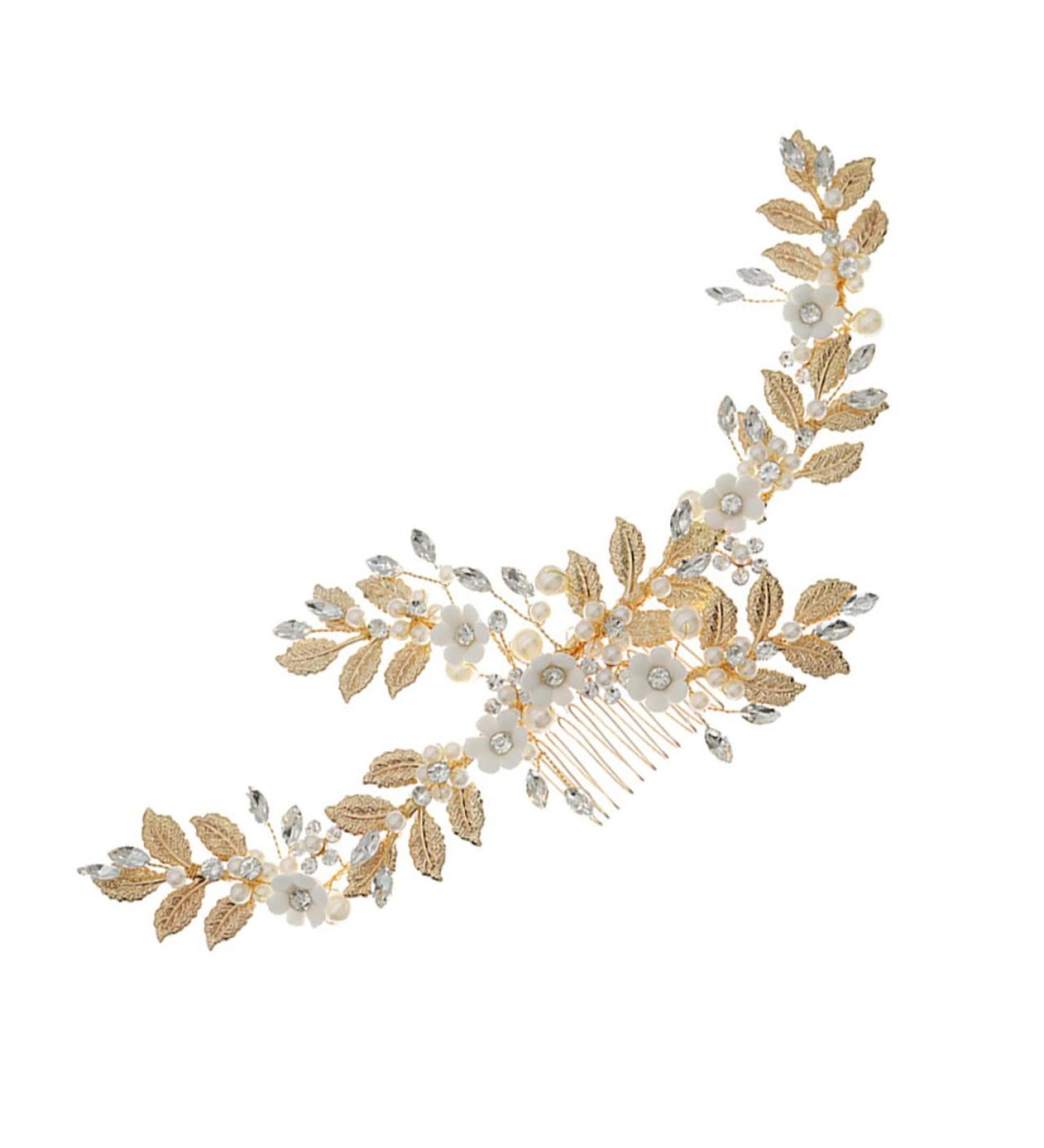 1pc Soft Pottery Flower Comb Hair Pin Hair Barrettes Hair Clip Wedding Hairpin Hair Bands for Women Hair Accessories for Women Bride Hair Comb Bridal Hair Accessories Bridal Comb FRCOLOR - Buy Online on GoSupps.com