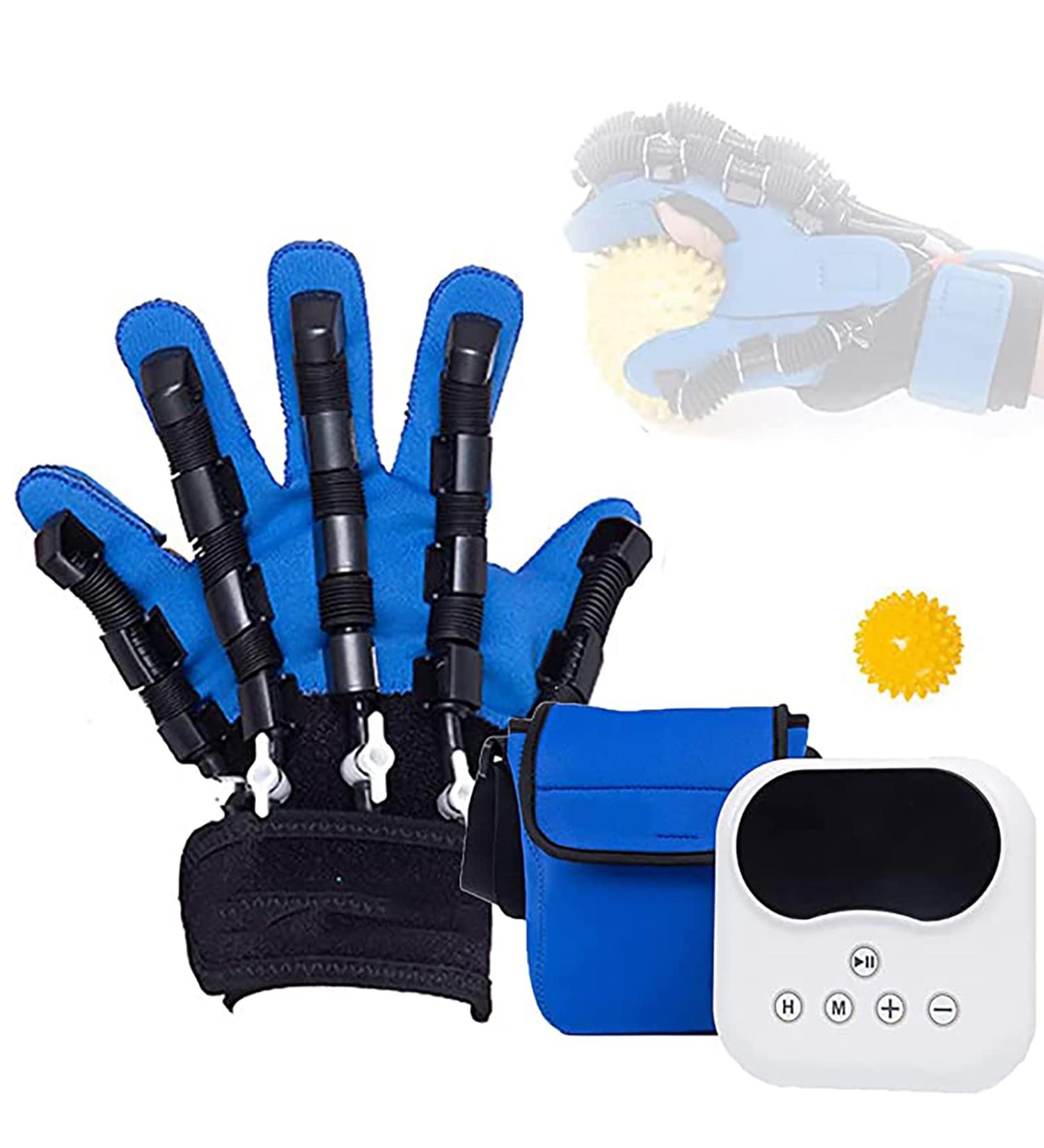 Rehabilitation Robot Gloves Left and Right Hands Stroke Hemiplegia Rehabilitation Training Equipment with Four Modes for Hand Dysfunction Patients Easy to Use Left Hand S - Buy Online on GoSupps.com
