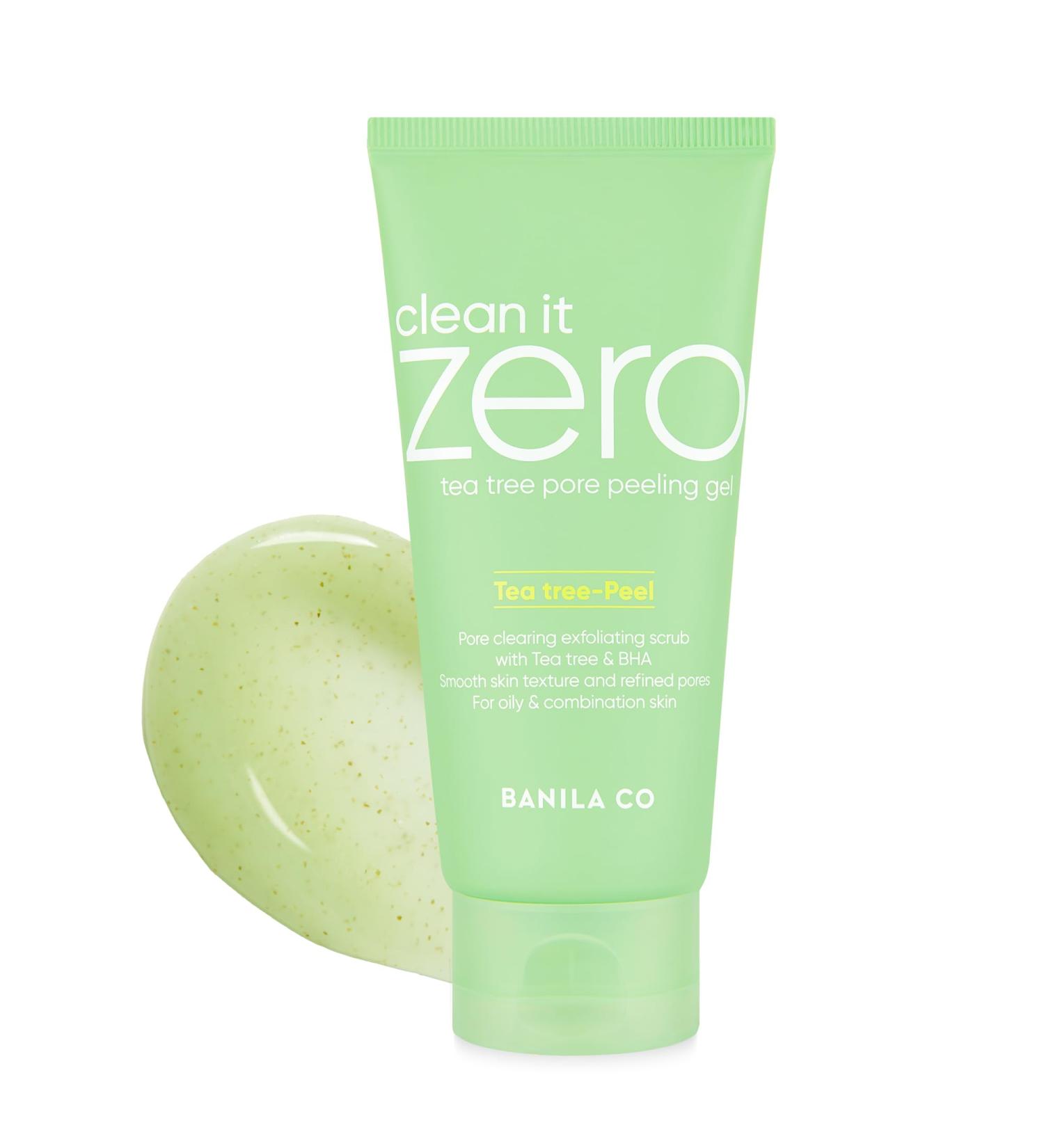 BANILA CO Clean It Zero Tea Tree Pore Peeling Gel | Facial Polish & Vegan Exfoliating Gel for Oily Acne-Prone Skin | Gentle Scrub with BHA & Tea Tree for Smooth Texture & Clear Pores(120ml/4.05fl.oz) 02 Tea Tree - Buy Online on GoSupps.com