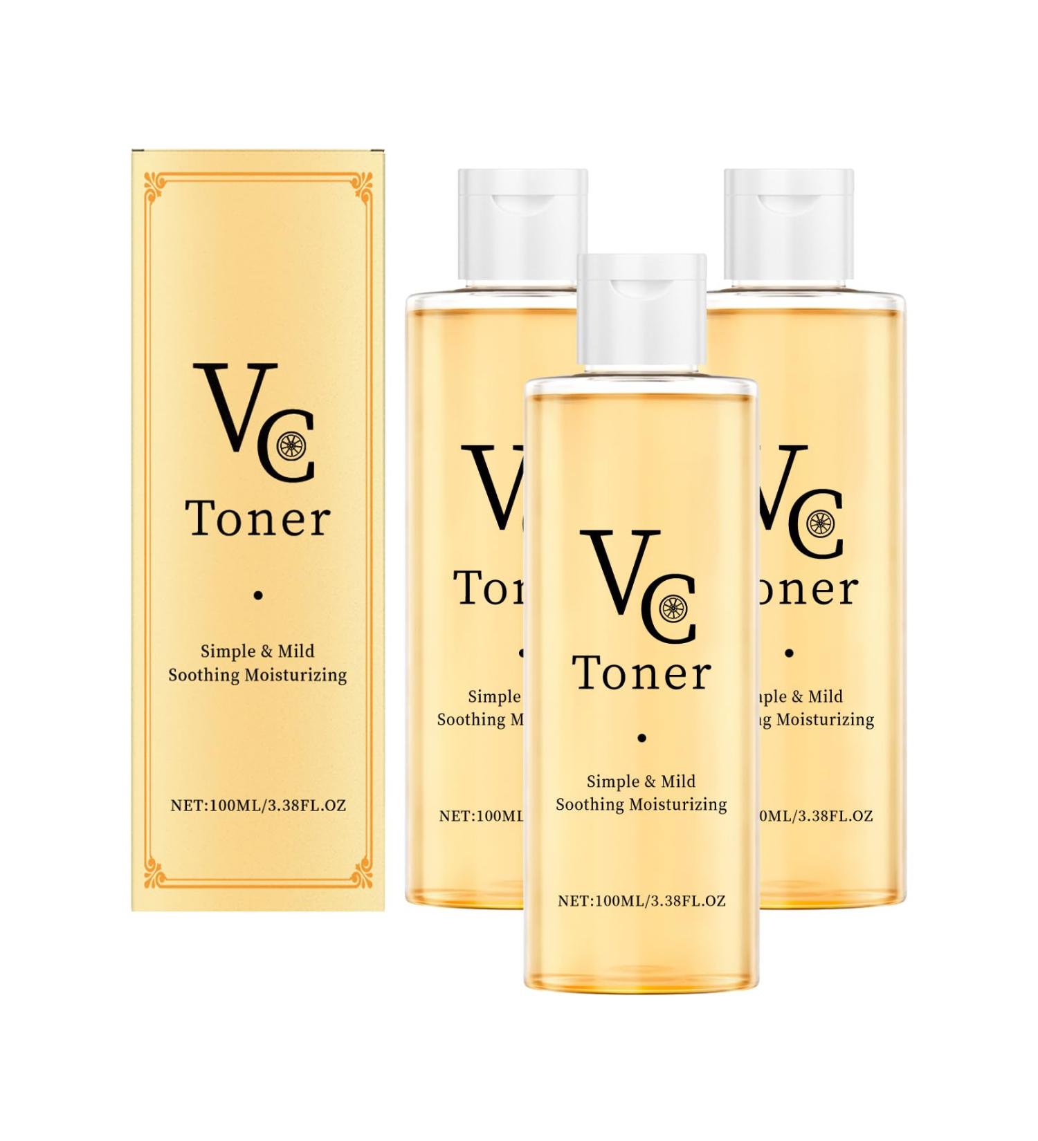  YOENBG VC Intensive Brightening Toner Vitamin C Moisturizing Toner Refreshing moisturizing facial treatment with whitening and anti-aging effect minimizes pores and soothes dryness (3) - Buy Online on GoSupps.com