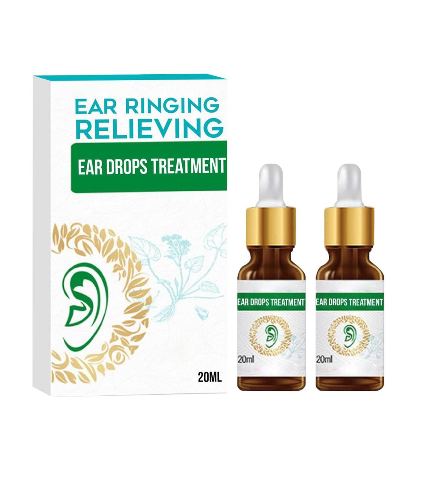 Asudaro 2 pieces Tinnitus ear drops for adults biological tinnitus 20 ml treatment of ear drops in the ear to help relieve - Buy Online on GoSupps.com