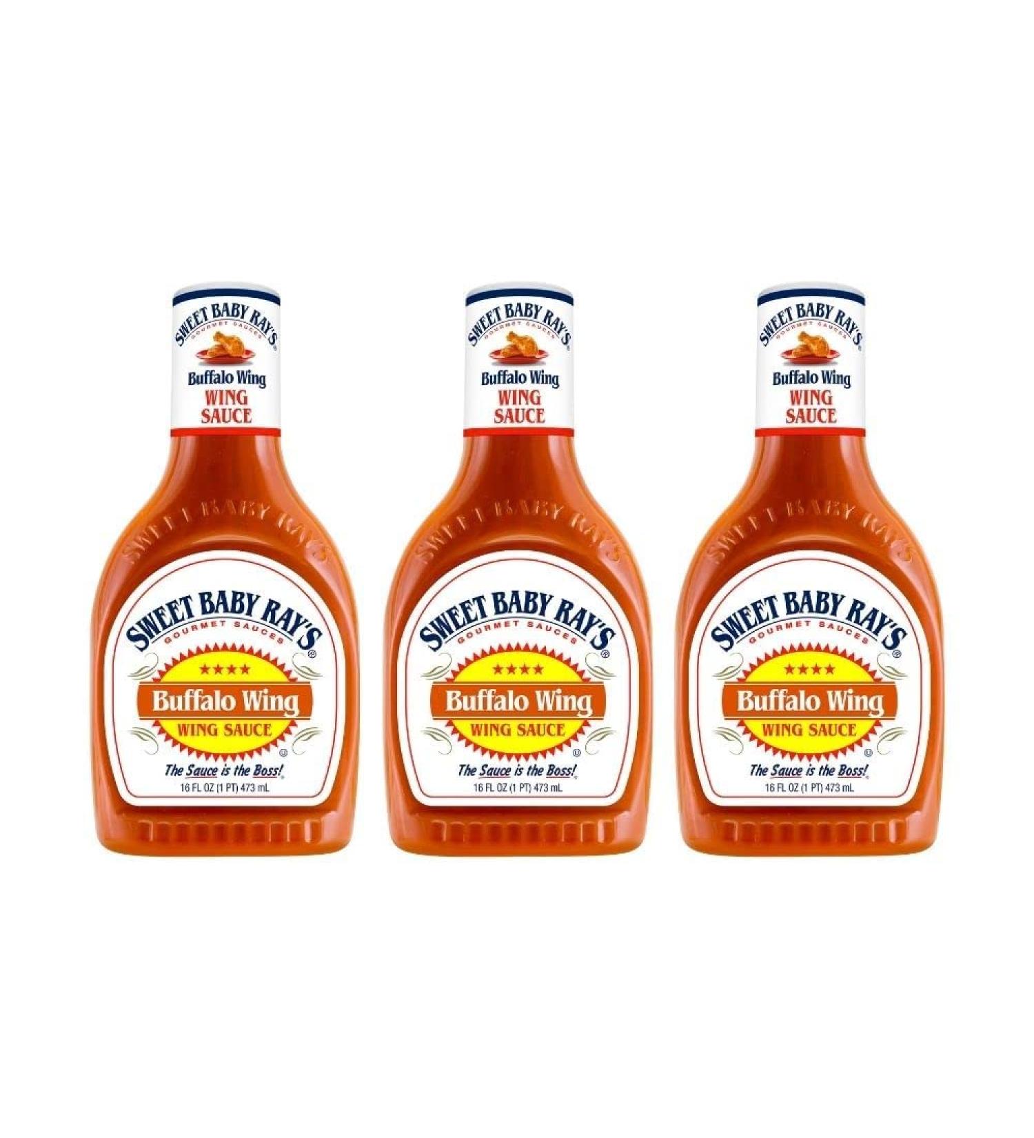 SWEET BABY RAY'S Buffalo Wing Sauce 16oz - Pack of 3 | 48oz Total - Buy Online on GoSupps.com