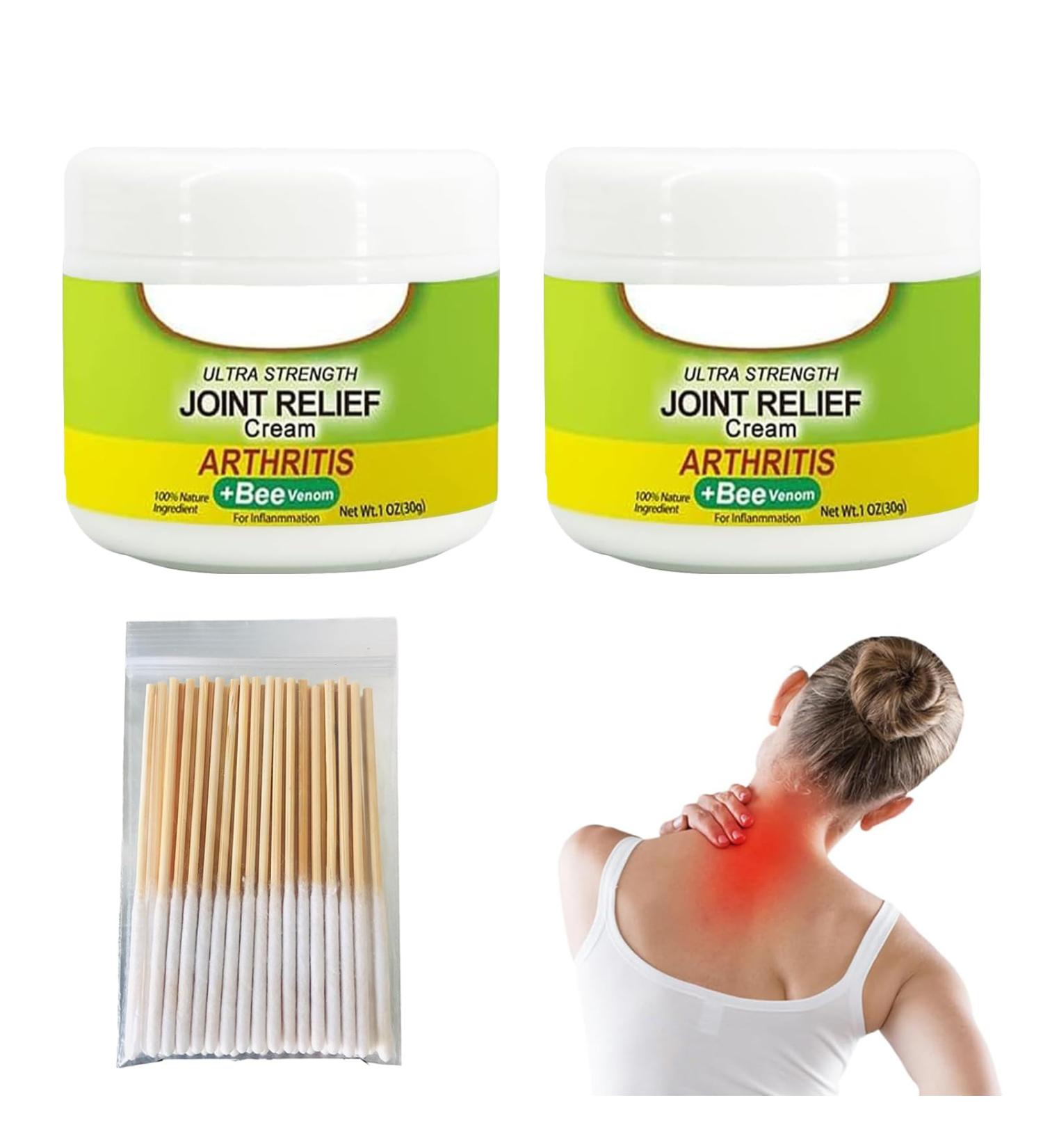 Bee Venom Joint and Bone Cream 2PCS Bee Venom Pain Relief Cream Natural Joint & Bone Cream Bee Venom Gel for Back Neck Hands Feet - Buy Online on GoSupps.com