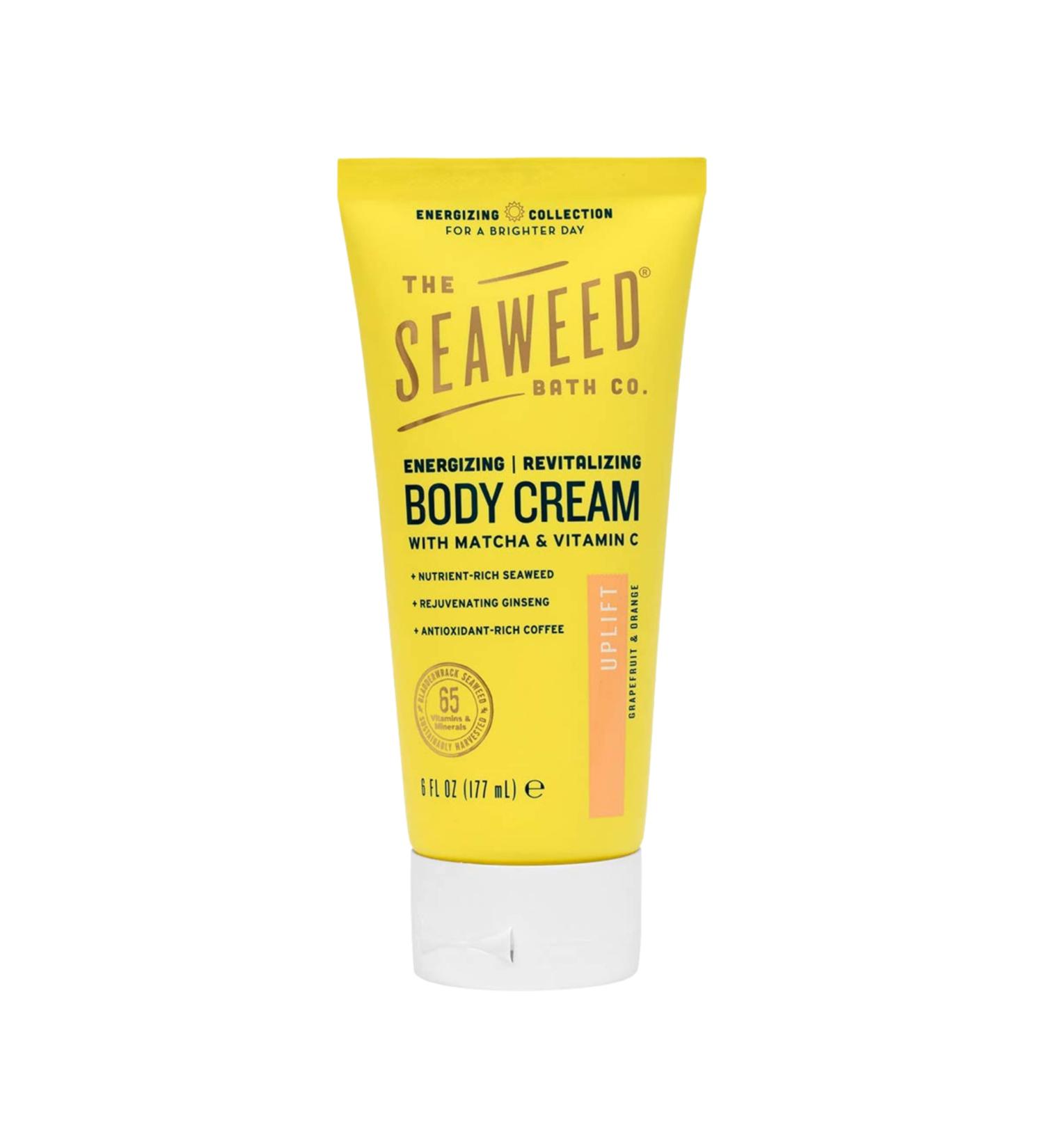 Energizing Body Cream - The Seaweed Bath Co. | Vegan Bladderwrack Seaweed, Paraben Free, Grapefruit Orange - 6 fl. oz. - Buy Online on GoSupps.com