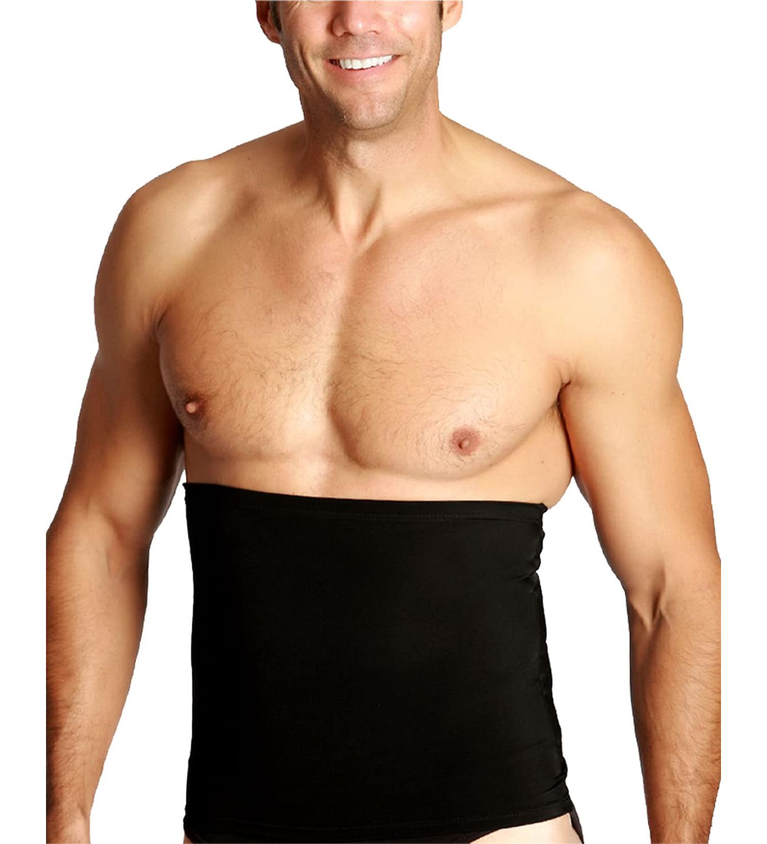 Insta Slim Men's XX-Large Black Compression Firming Belt - Tummy Control & Back Support - Buy Online on GoSupps.com