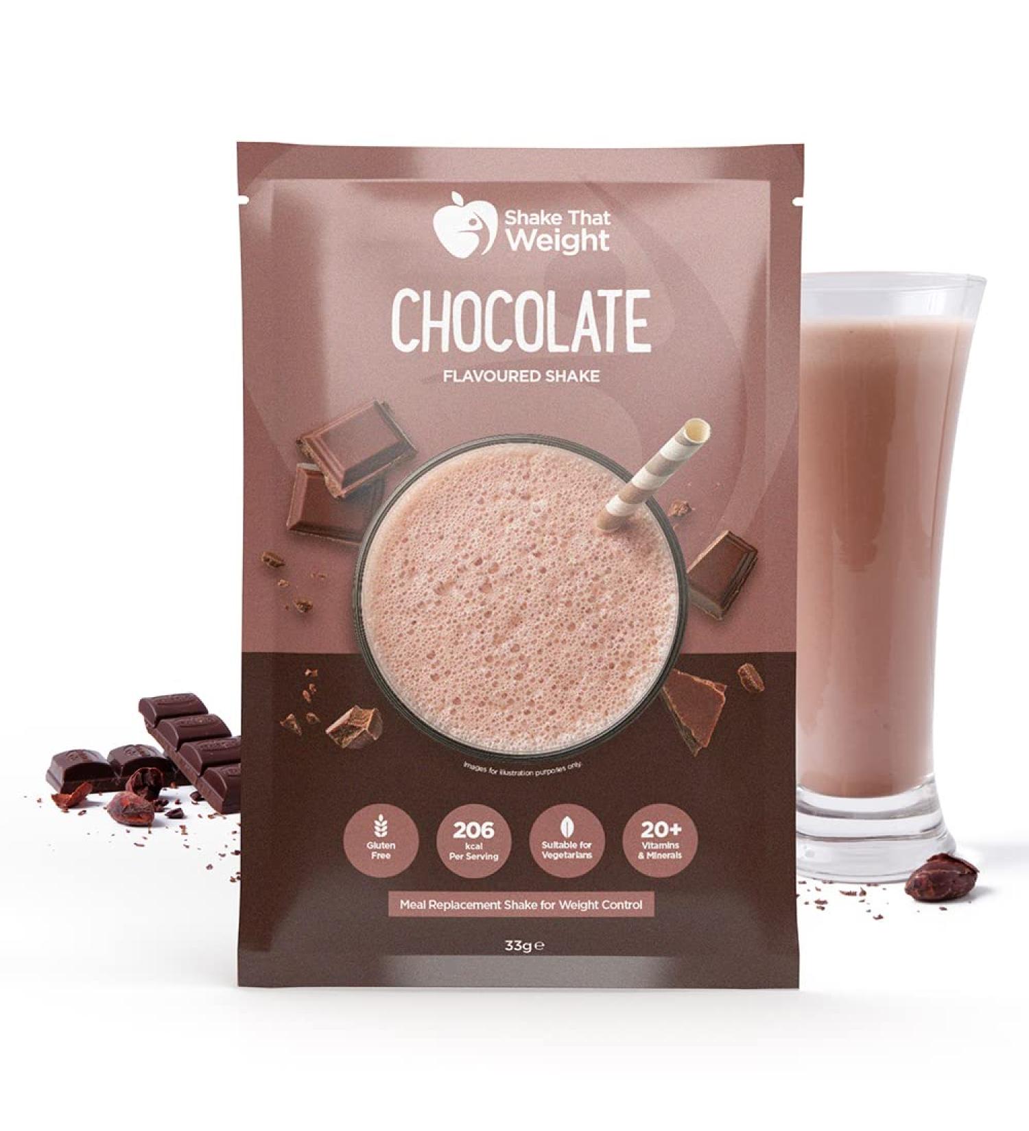 Shake That Weight Chocolate High Protein Meal Replacement Milkshake - 33.00g (Pack of 1) - Buy Online on GoSupps.com