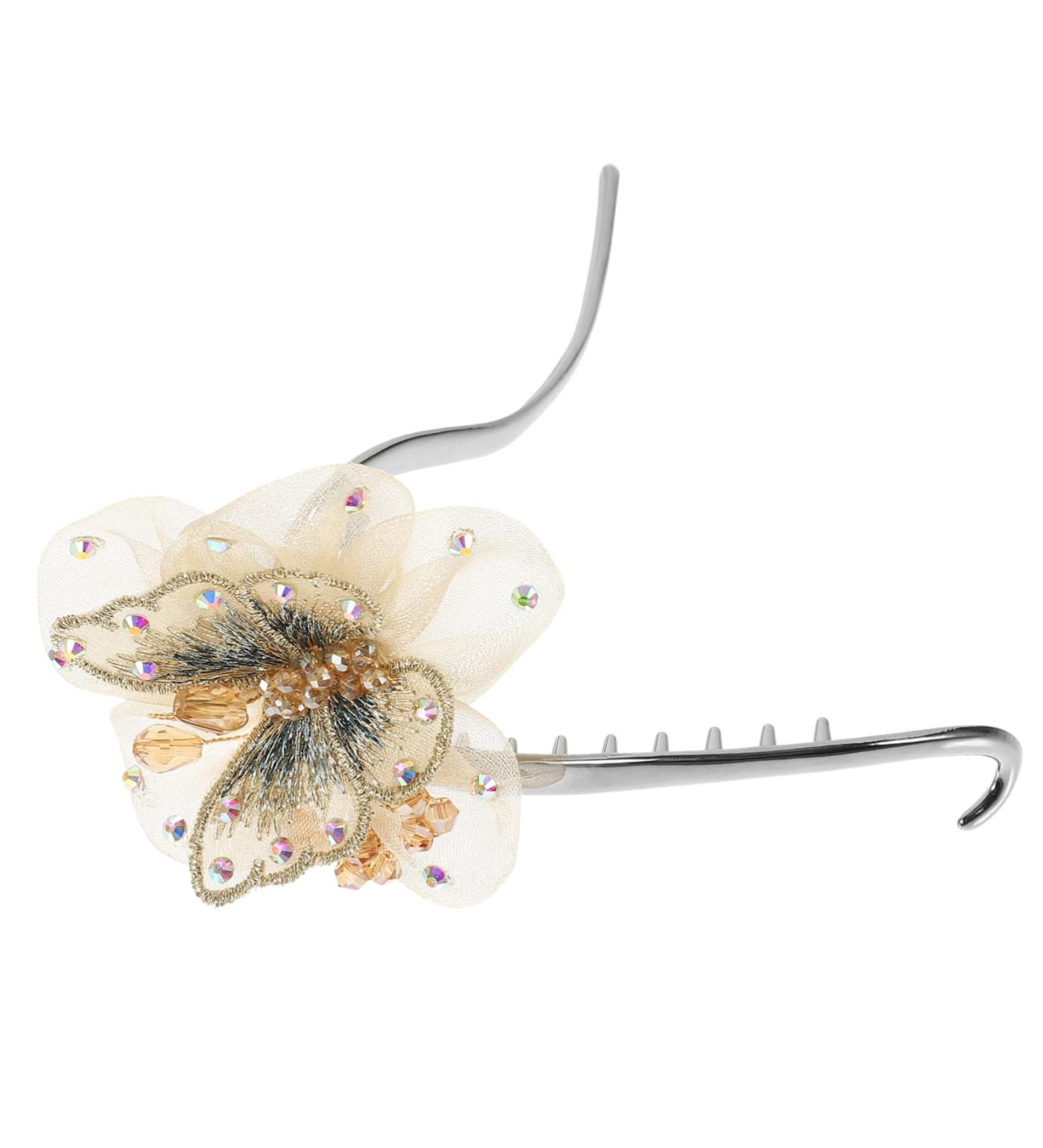 FRCOLOR Headpiece French Hairpin Curly Hair Ponytail Banana Hair Clips Hair Clip Butterfly French Clips Ponytail Hair Holder Hair Twist Miss - Buy Online on GoSupps.com