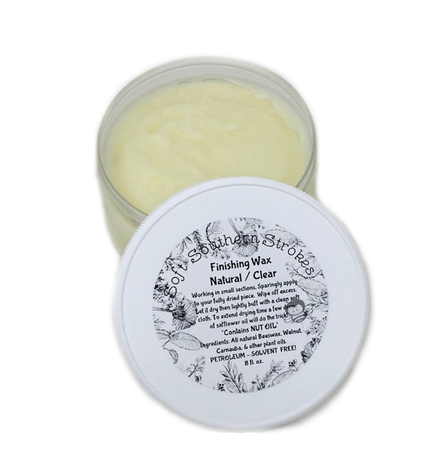 Clear Soft Finishing Wax for Chalky and Milk Painted Furniture | Eco-Friendly Beeswax Blend | Matte Finish 8 oz - Buy Online on GoSupps.com