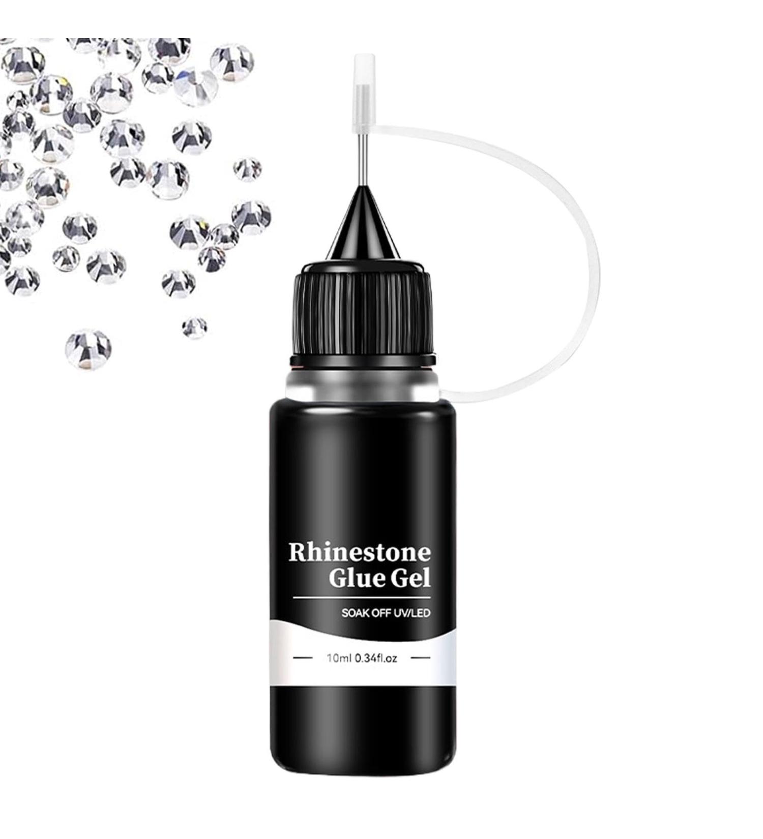 Nail glue rhinestone nail glue | 10ml quick-drying rhinestone glue - Needle tip for nails design accessories charm decoration glue for beginners use - Buy Online on GoSupps.com
