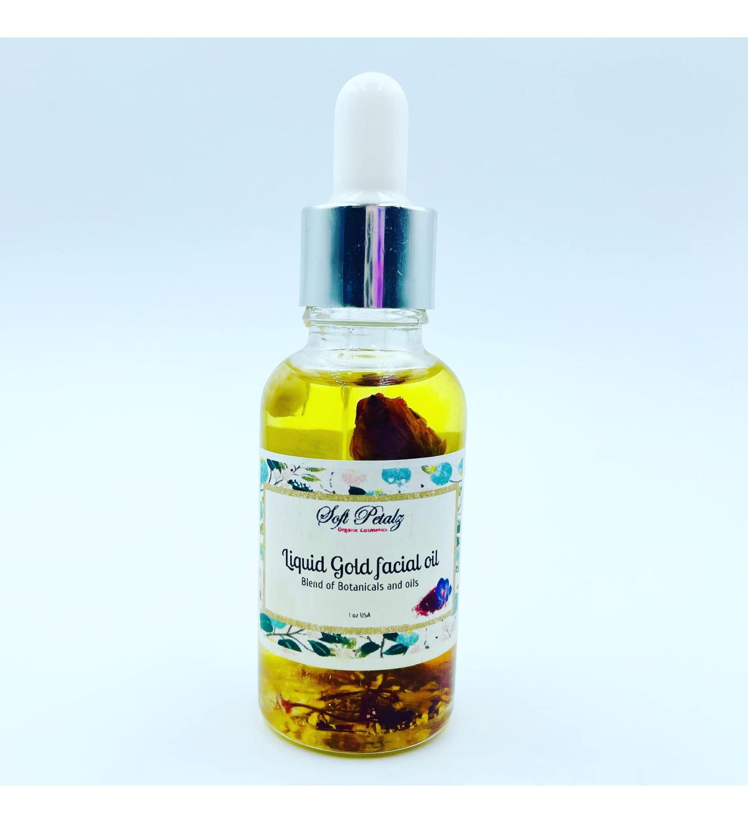 Soft Petalz Liquid Gold Facial Oil - Nourish Your Skin | International Shipping Available - Buy Online on GoSupps.com