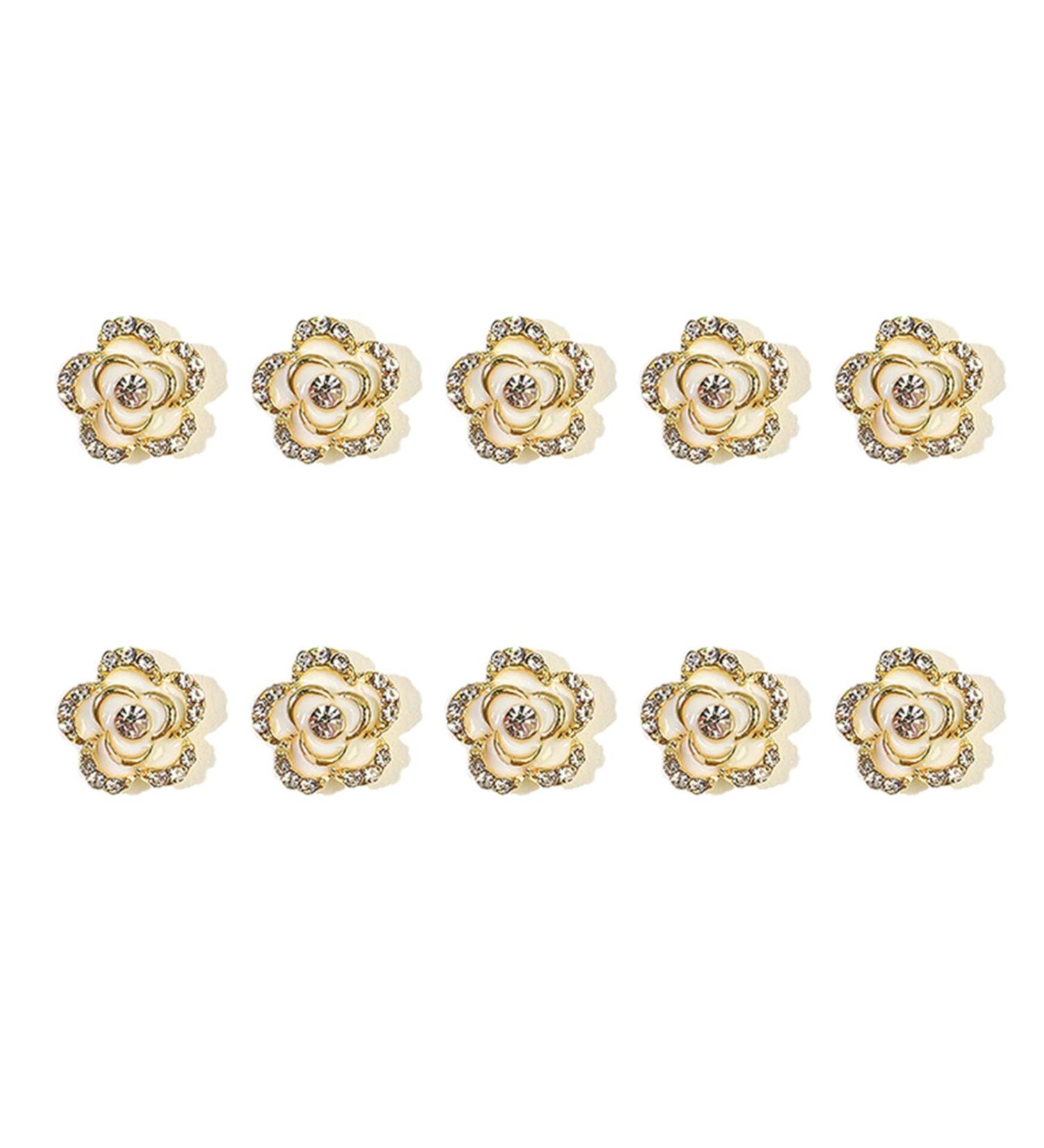 FEIlei 10x Luxury Zircon Nail Charms Nail Rhinestones Gems Luxury Nail Art Rhinestones - Buy Online on GoSupps.com