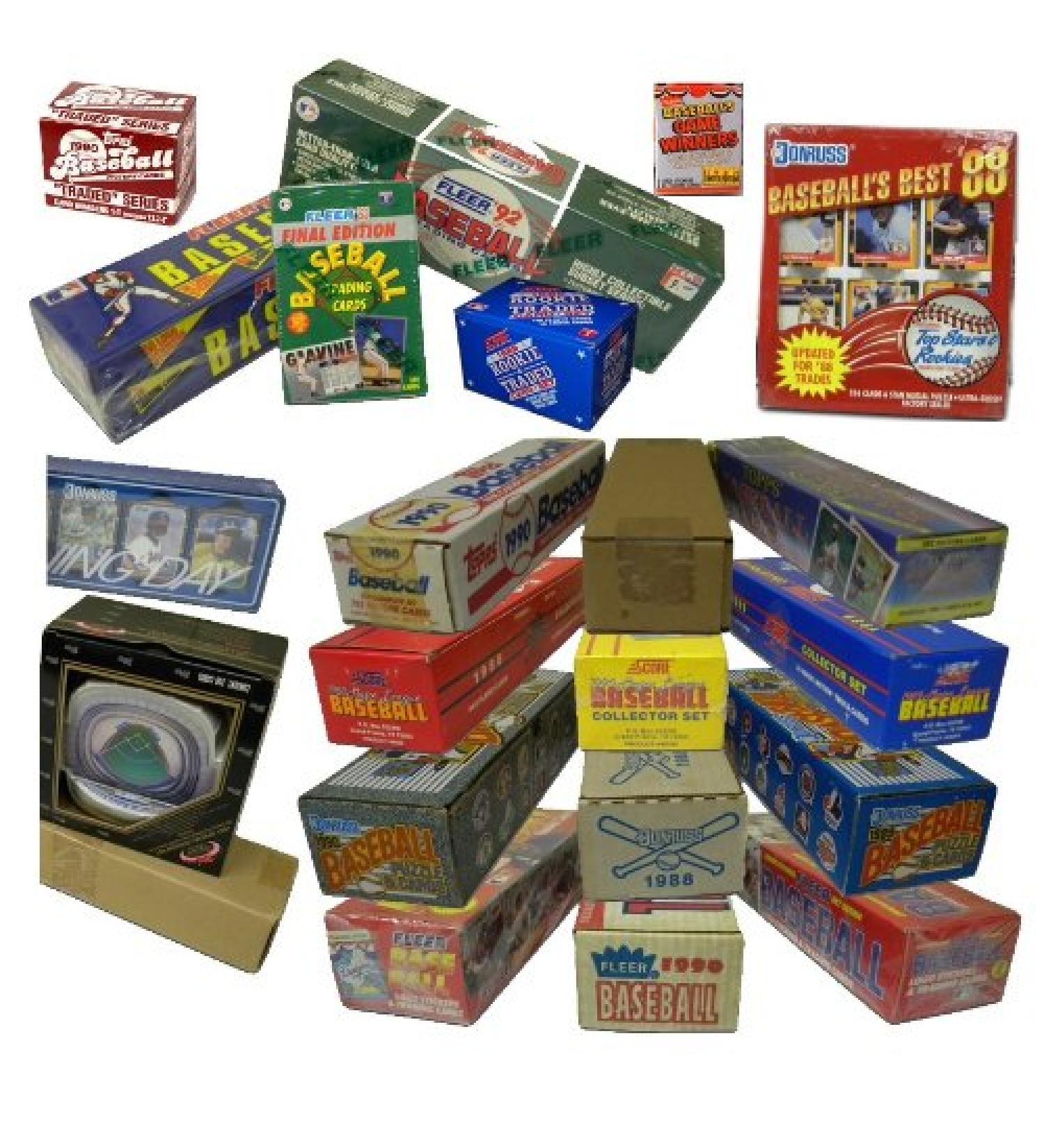 Three Assorted Vintage Baseball Card Sets