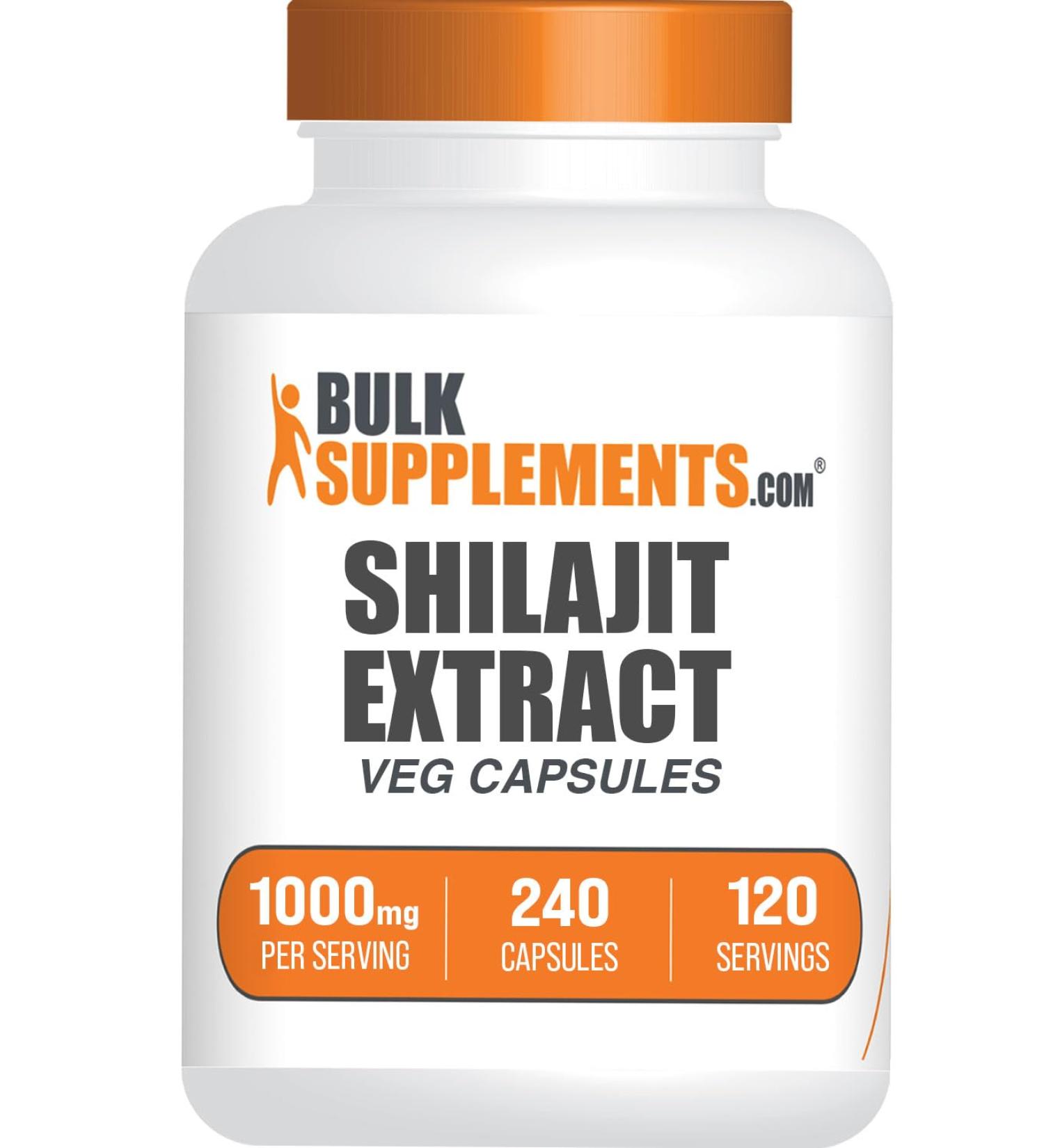 BulkSupplements.com Shilajit Capsules - Fulvic Acid Supplement Shilajit Extract Shilajit Supplement - Gluten Free 2 Capsules per Serving 240 Count (Pack of 1) - Buy Online on GoSupps.com