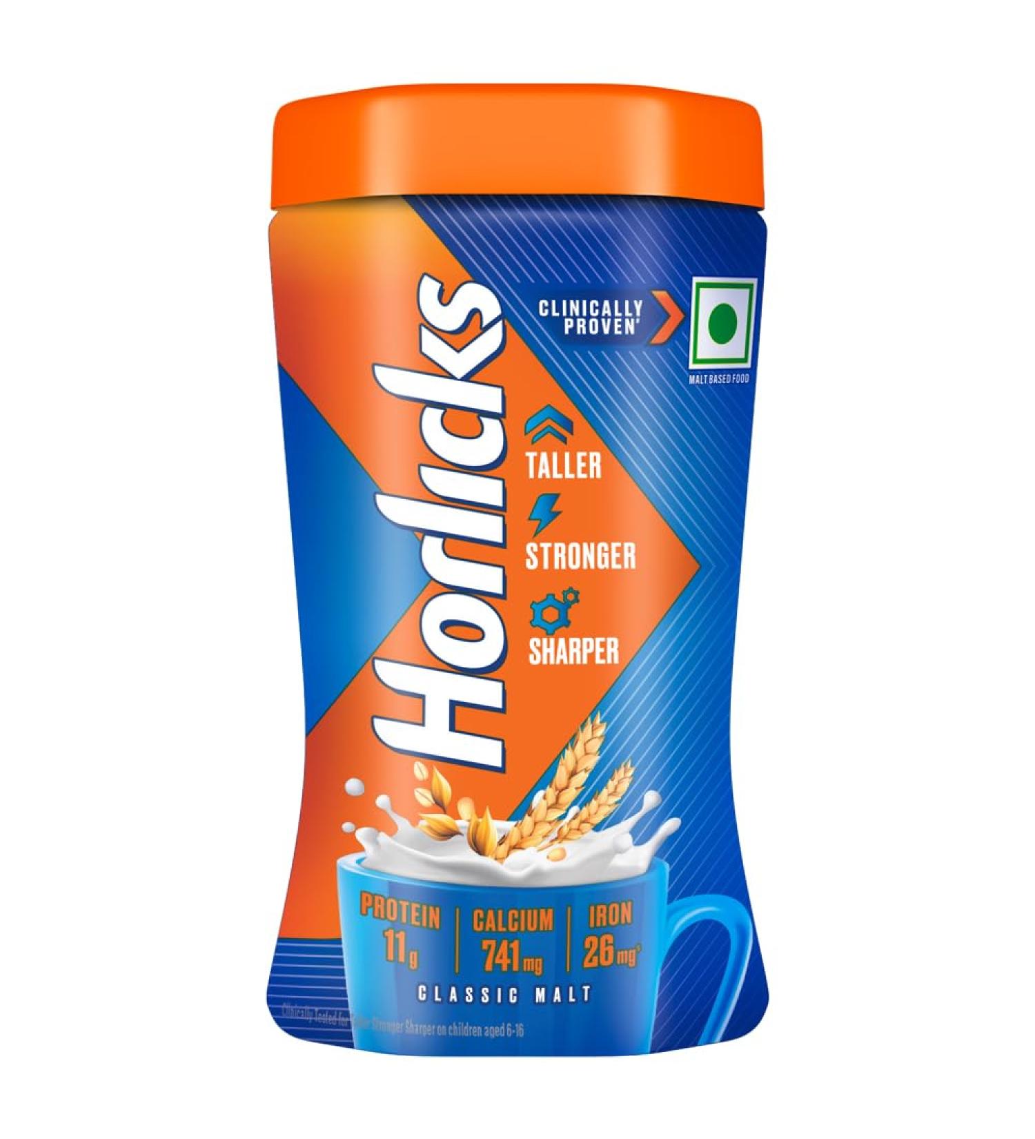 Horlicks Health & Nutrition drink - 200 g Pet Jar (Classic Malt) - Buy Online on GoSupps.com