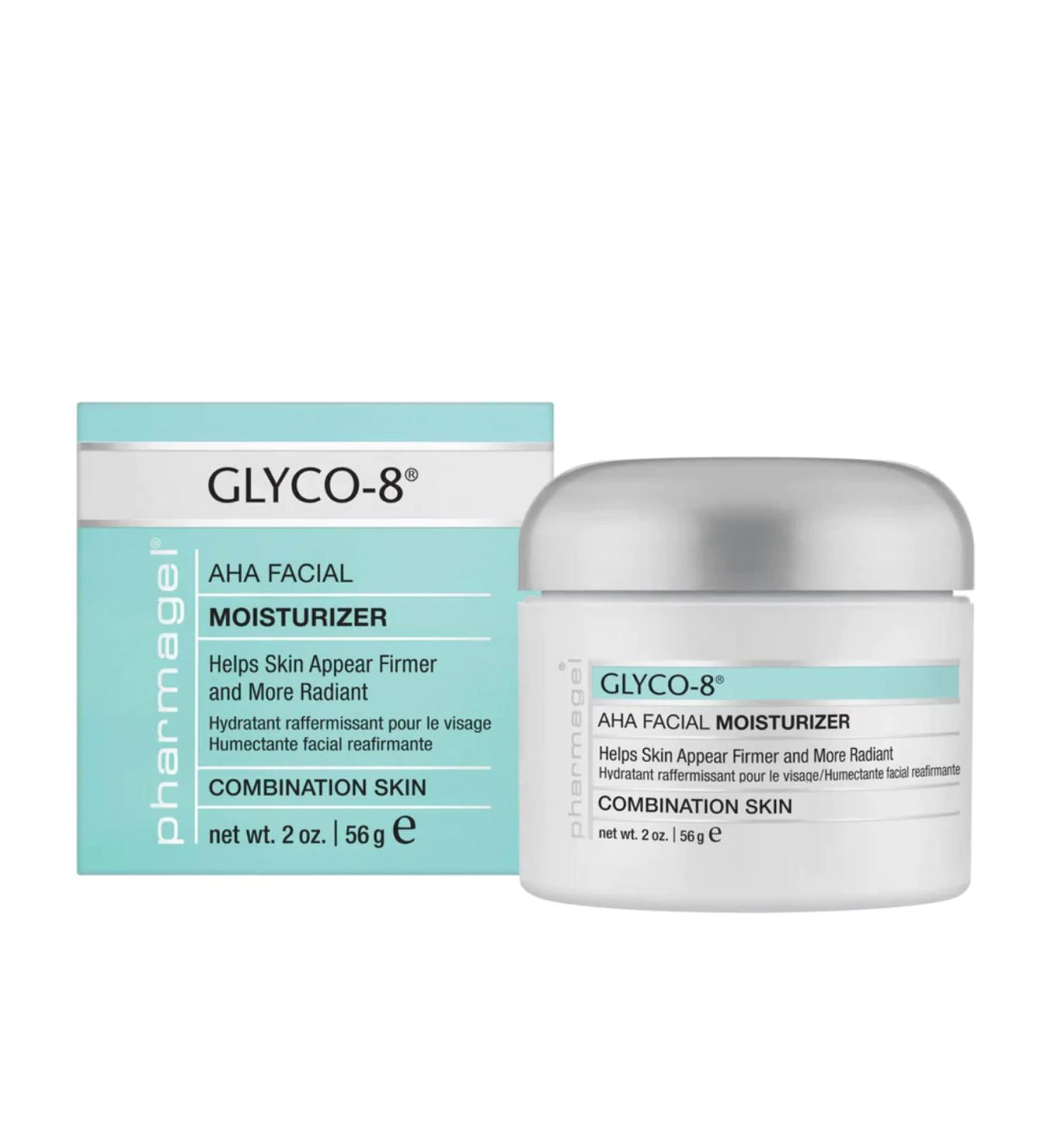 Pharmagel Glyco-8 Facial Firming Moisturizer for Combination Skin - Hydrating Daily Moisturizer for Fine Lines and Wrinkles - 2 oz - Buy Online on GoSupps.com