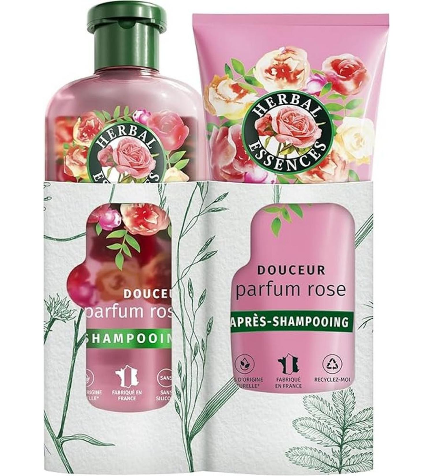  Head & Shoulders Herbal Essences Douceur Shampoo 250 ml and Conditioner 200 ml Rose Fragrance Nutrition for Dry Hair. Natural Origin Ingredie - Buy Online on GoSupps.com