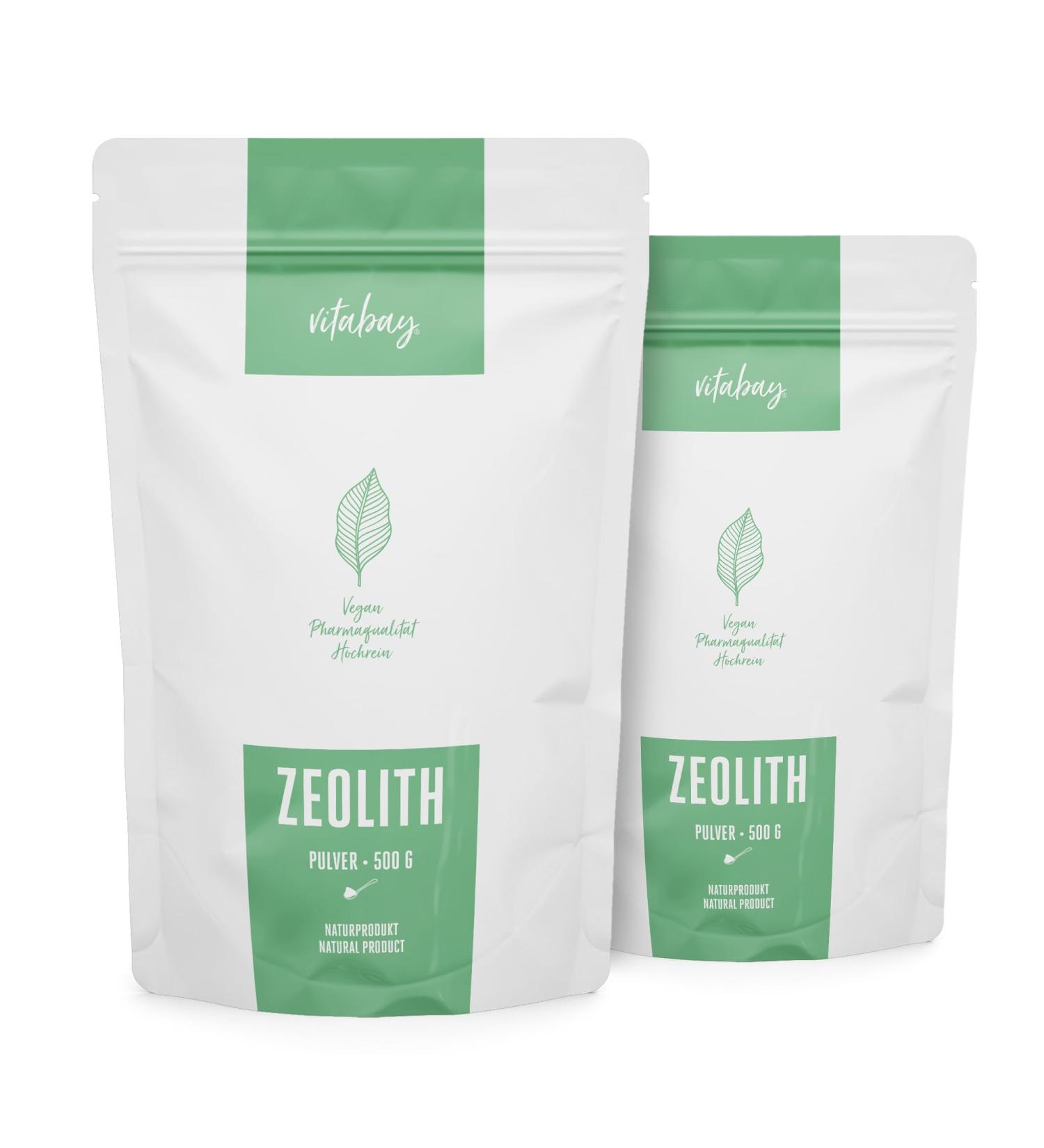 VITABAY Zeolith Powder 1000g - 95% Clinoptilolith - Ultra-Pure Natural Zeolite Powder for Detox & Health - Buy Online on GoSupps.com