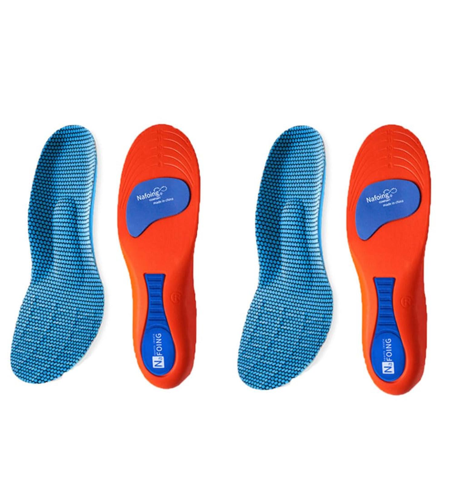 Norelie Comfysole Comfort Orthopedic Insoles Pressure Relief & Foot Vault Support for Flat Feet & Plantar Fasciitis (Orange 2 Pairs Size 41-42) - Buy Online on GoSupps.com