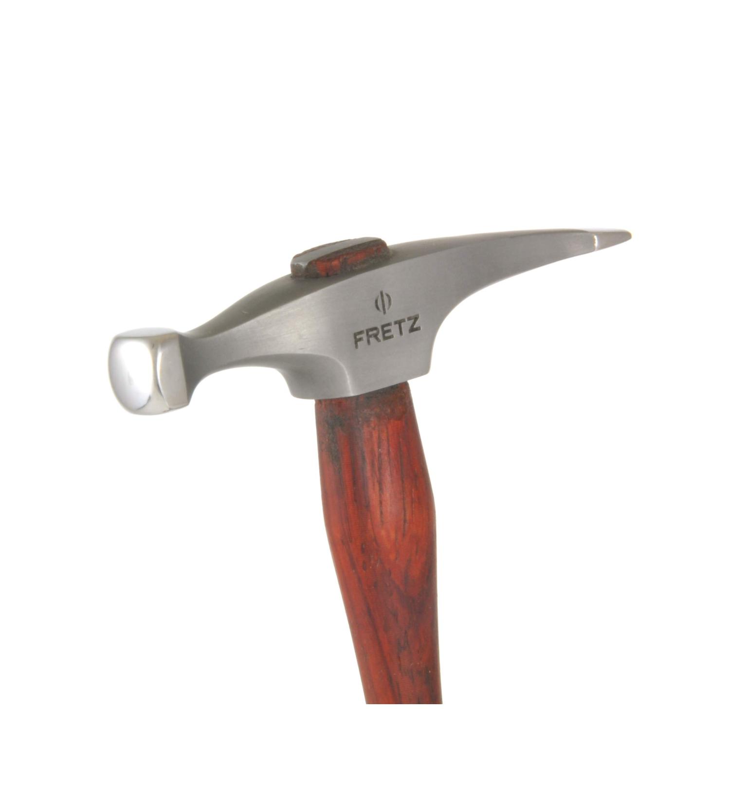 Fretz HMR-406 Precisionsmith Riveting/Texturing Hammer, for Metalsmiths, Jewelers and Jewelry Making - Rose Wood Handle, 420 Stainless Steel