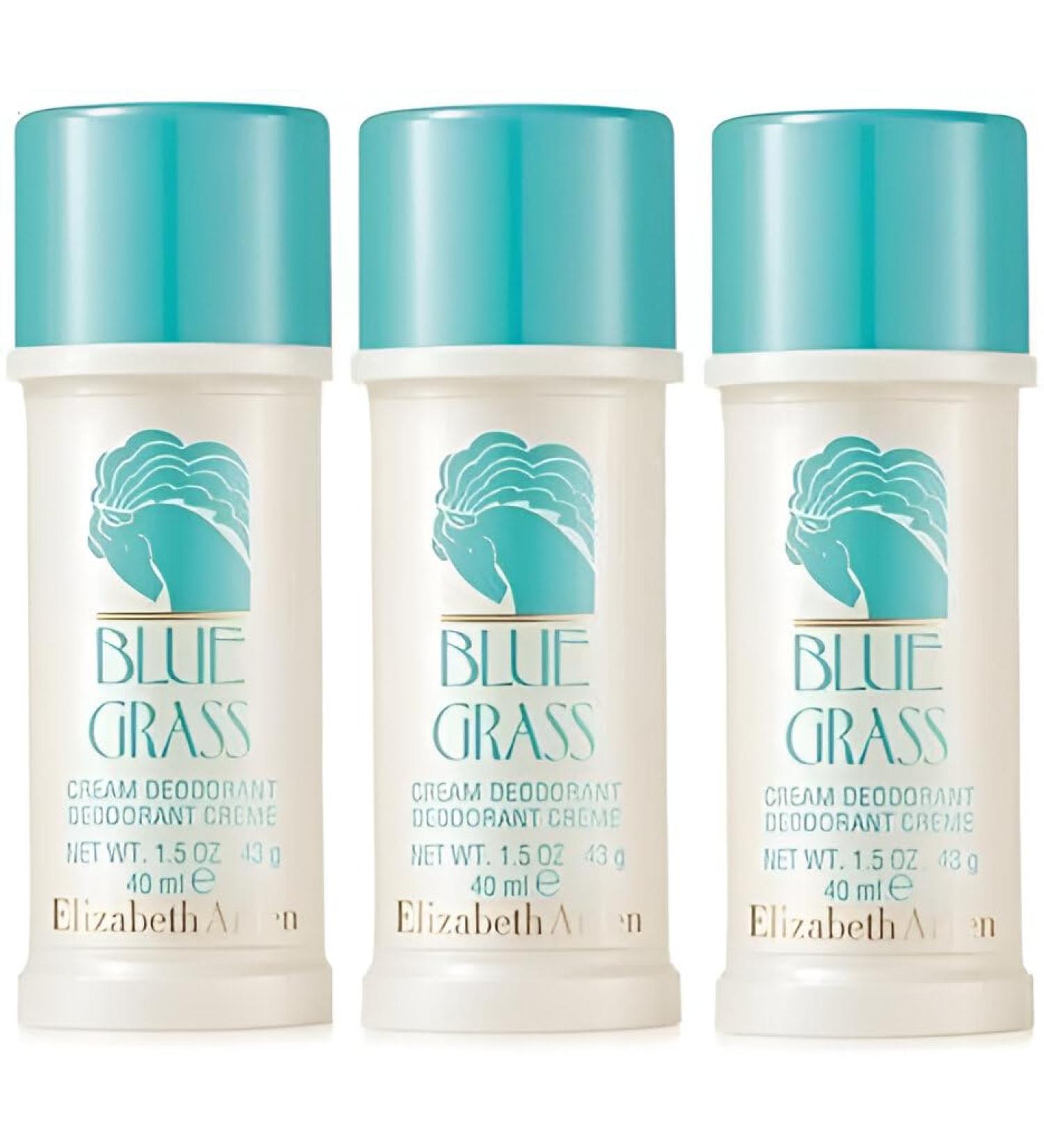 Generic Blue Grass Deodorant Stick Cream 1.5 Oz Woman 3-Pack New