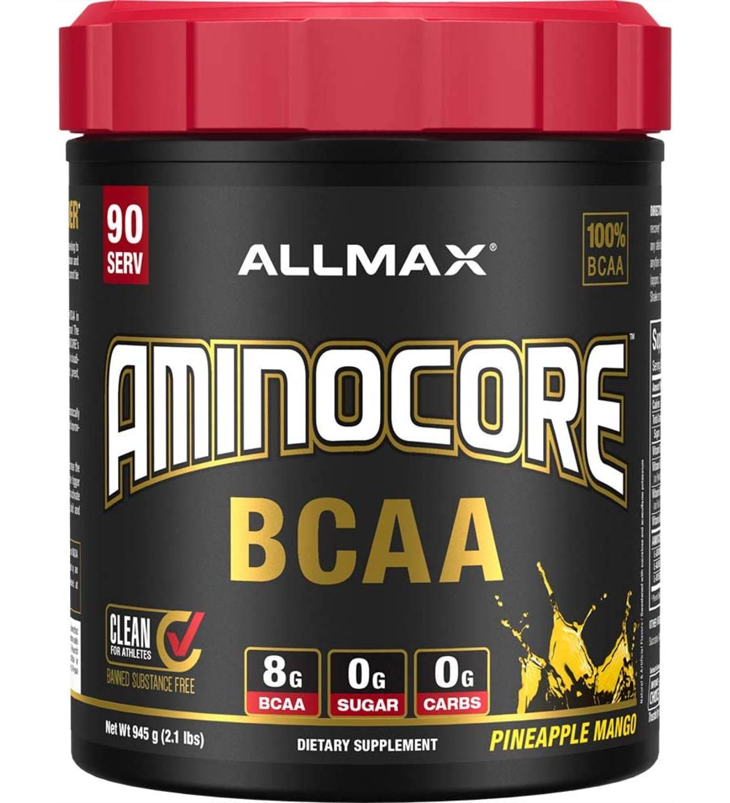 ALLMAX AminoCore BCAAs - Pineapple Mango Intra-Workout Muscle Support 2.57 lbs - Buy Online on GoSupps.com