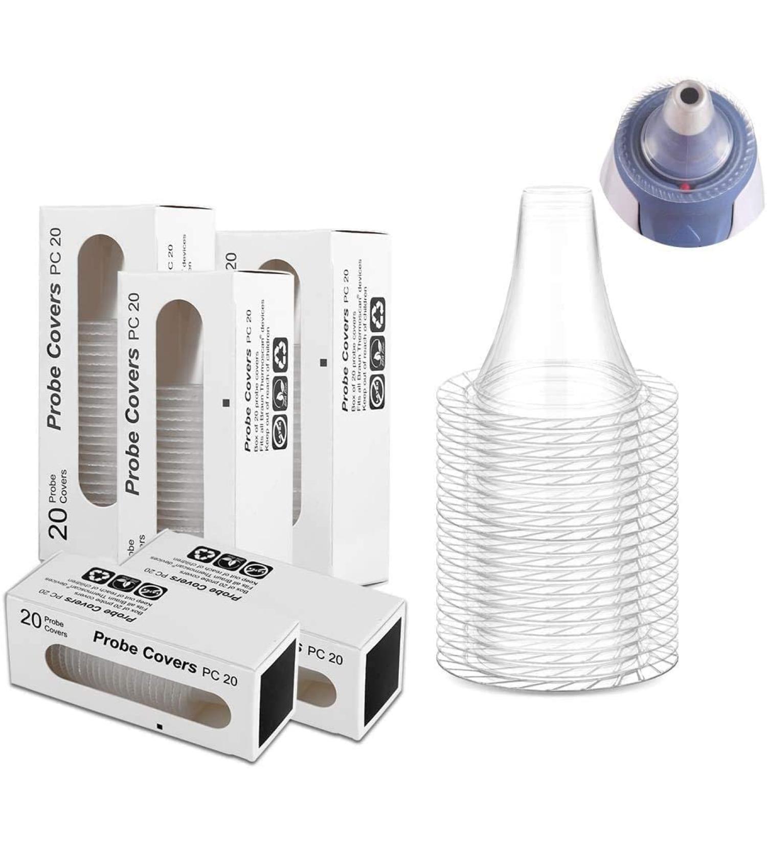 Buy 300-Pack Fever Thermometer Protective Caps - Replacement Covers for Brown Ear Thermometers - Universal Fit & Quality Protection - Buy Online on GoSupps.com