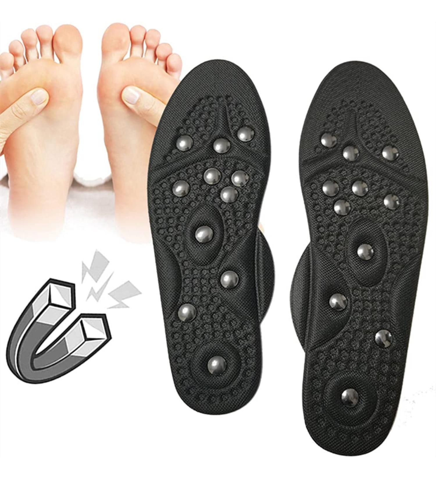 Magnetic Insoles for Weight Loss - Acupressure Massage Inserts for Men & Women | Breathable Deodorant & Circulation Boosting Shoe Inserts (Size 41-48) - Buy Online on GoSupps.com