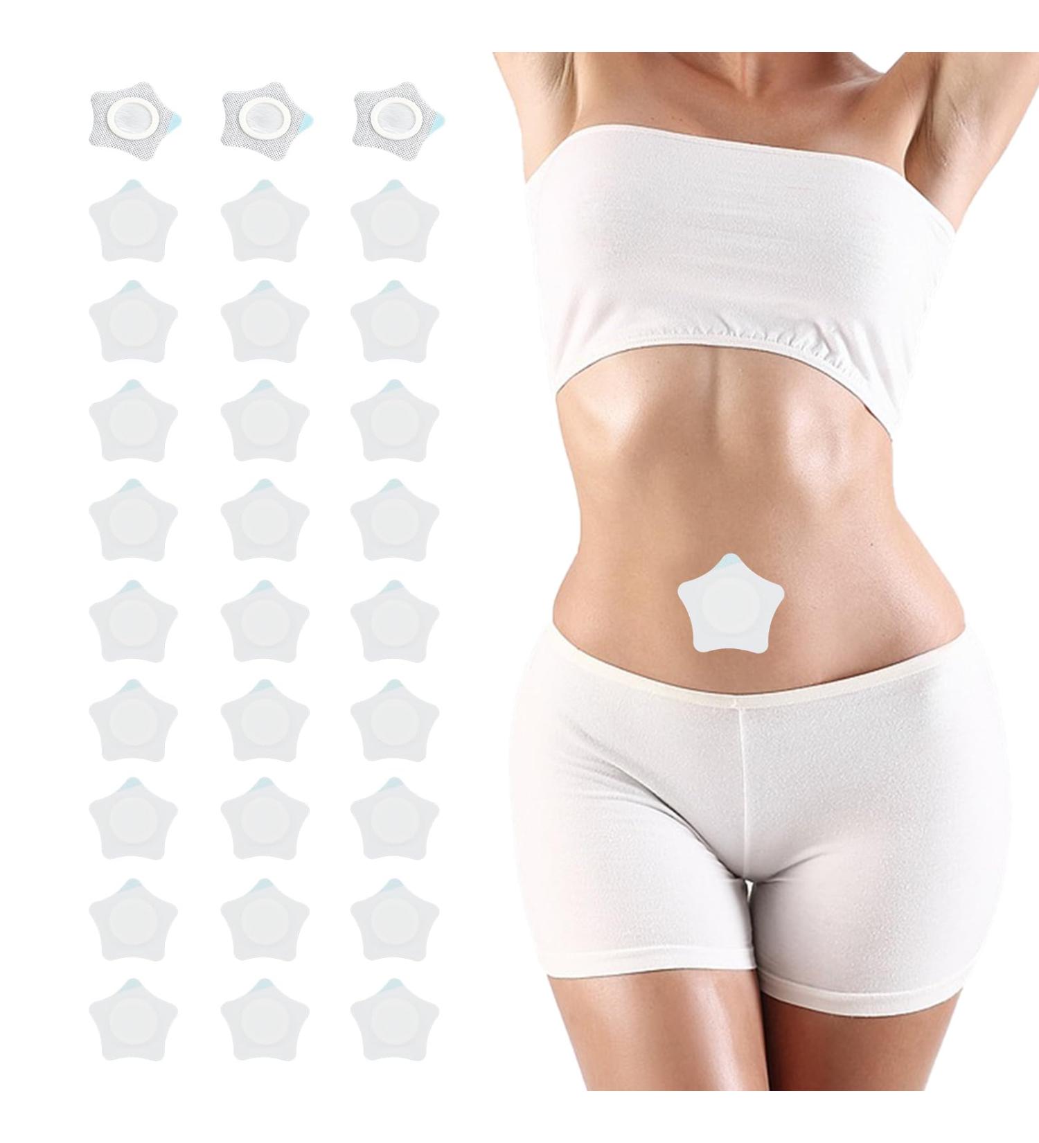 Amijoux 30-Piece Self-Adhesive Castor Oil Pack Set | Navel Plasters & Anti-Seepage Compress | Spunlace Fabric Pads for Effective Relief - Buy Online on GoSupps.com