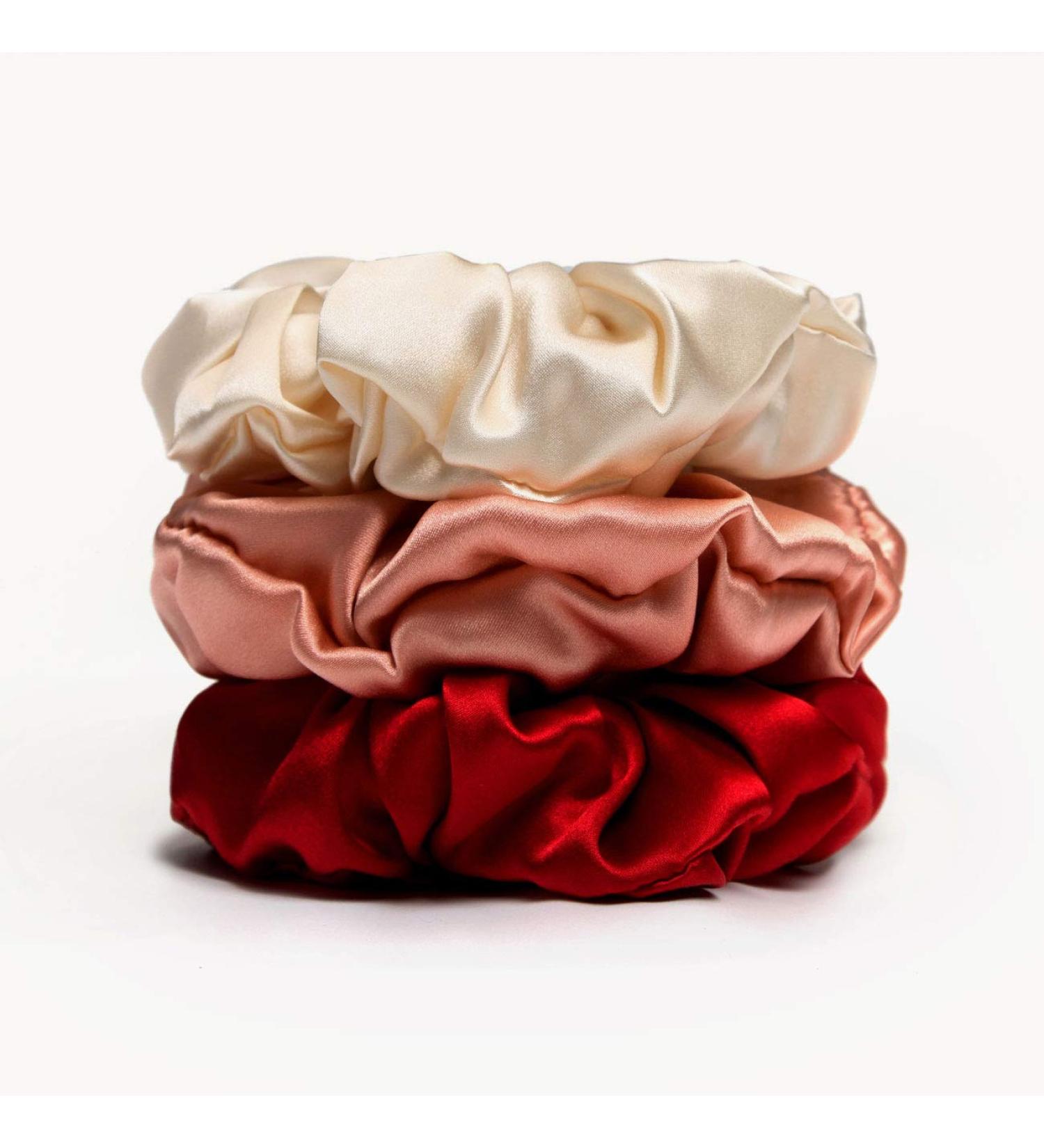100% Silk Scrunchies | Strong Hold Hair Ties for Girls & Women | Velvet & Solid Color Ponytail Holders | Premium Hair Accessories - Buy Online on GoSupps.com