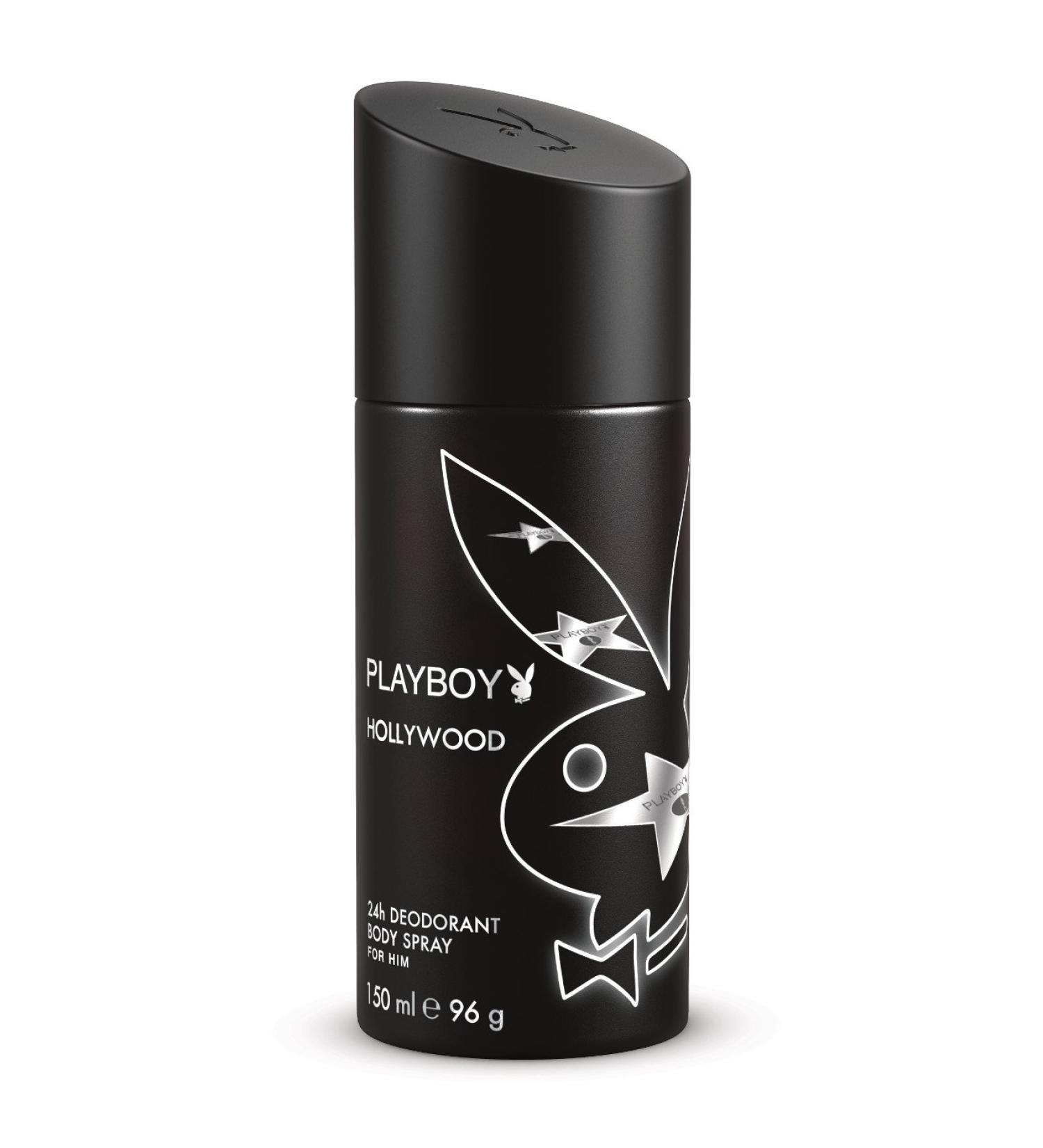 Playboy Fragrances Hollywood All Over Body Spray for Men 4 Ounce