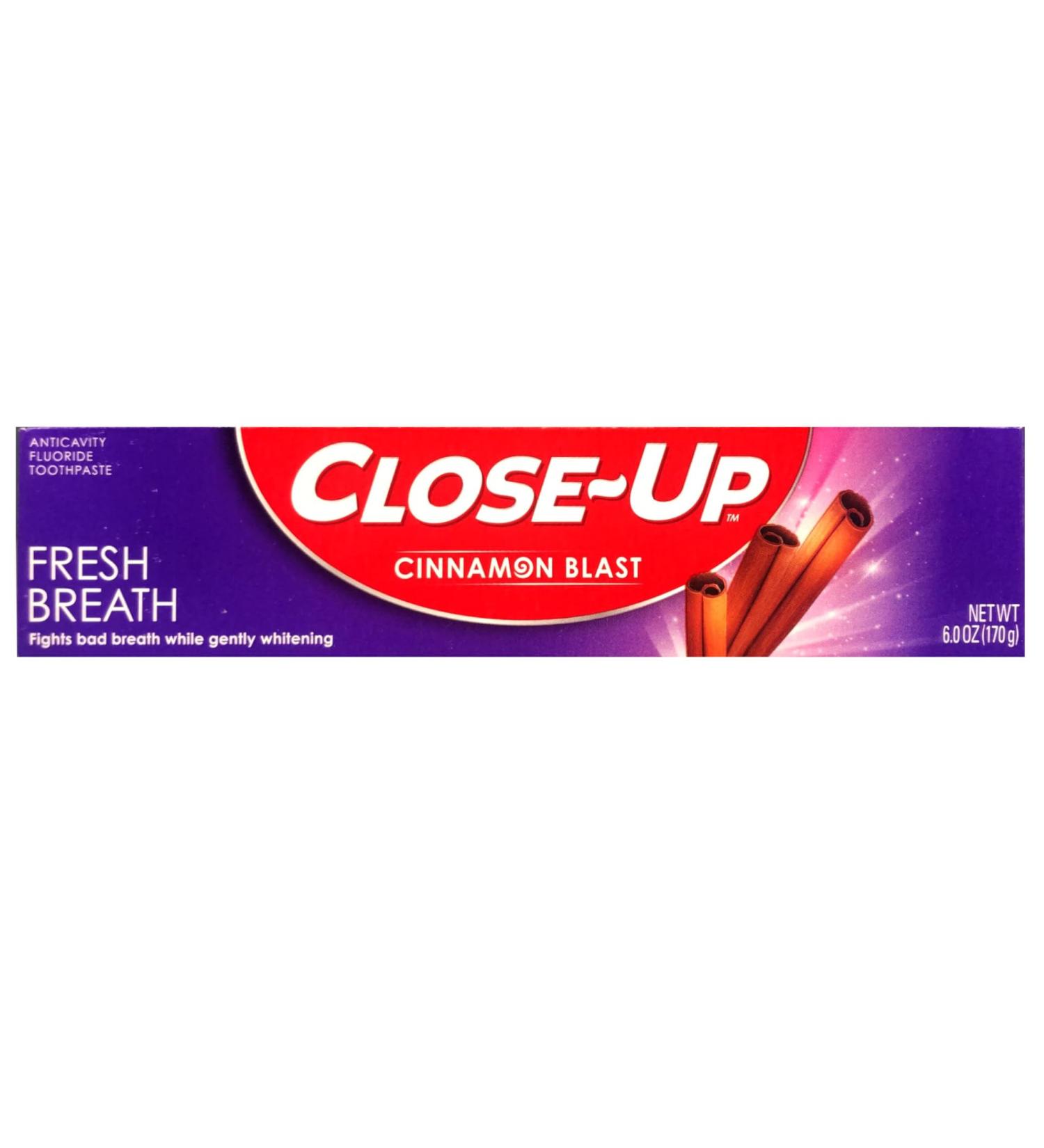 Close-Up Cinnamon Anticavity Flouride Toothpaste 6 Ounce (Pack of 7) - Buy Online on GoSupps.com