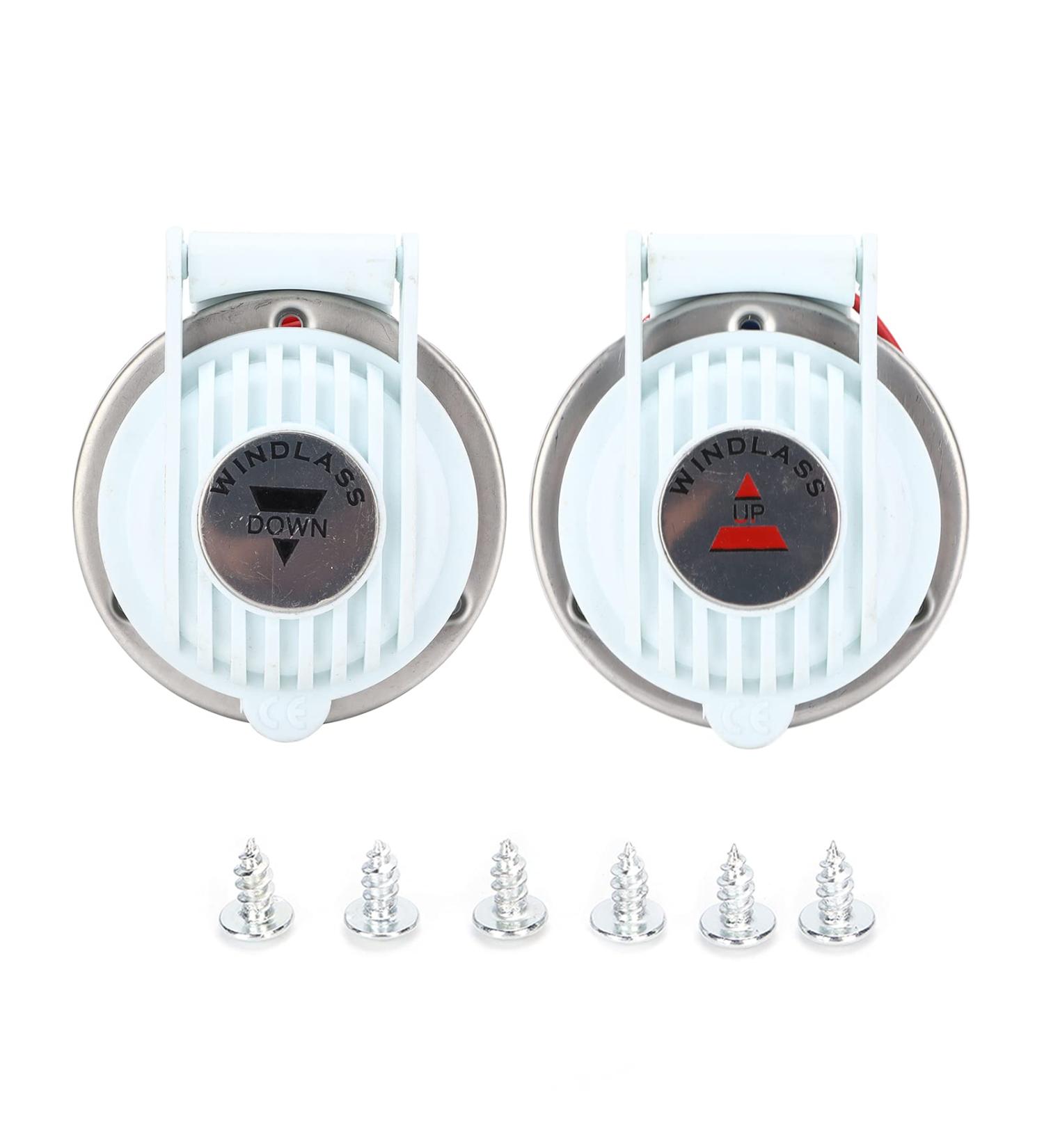 Anchor Foot Switch 2pcs Windlass Foot Switch Up and Down White Hands Free Universal for Marine Boat Ship Anchor DC 12V/24V - Buy Online on GoSupps.com