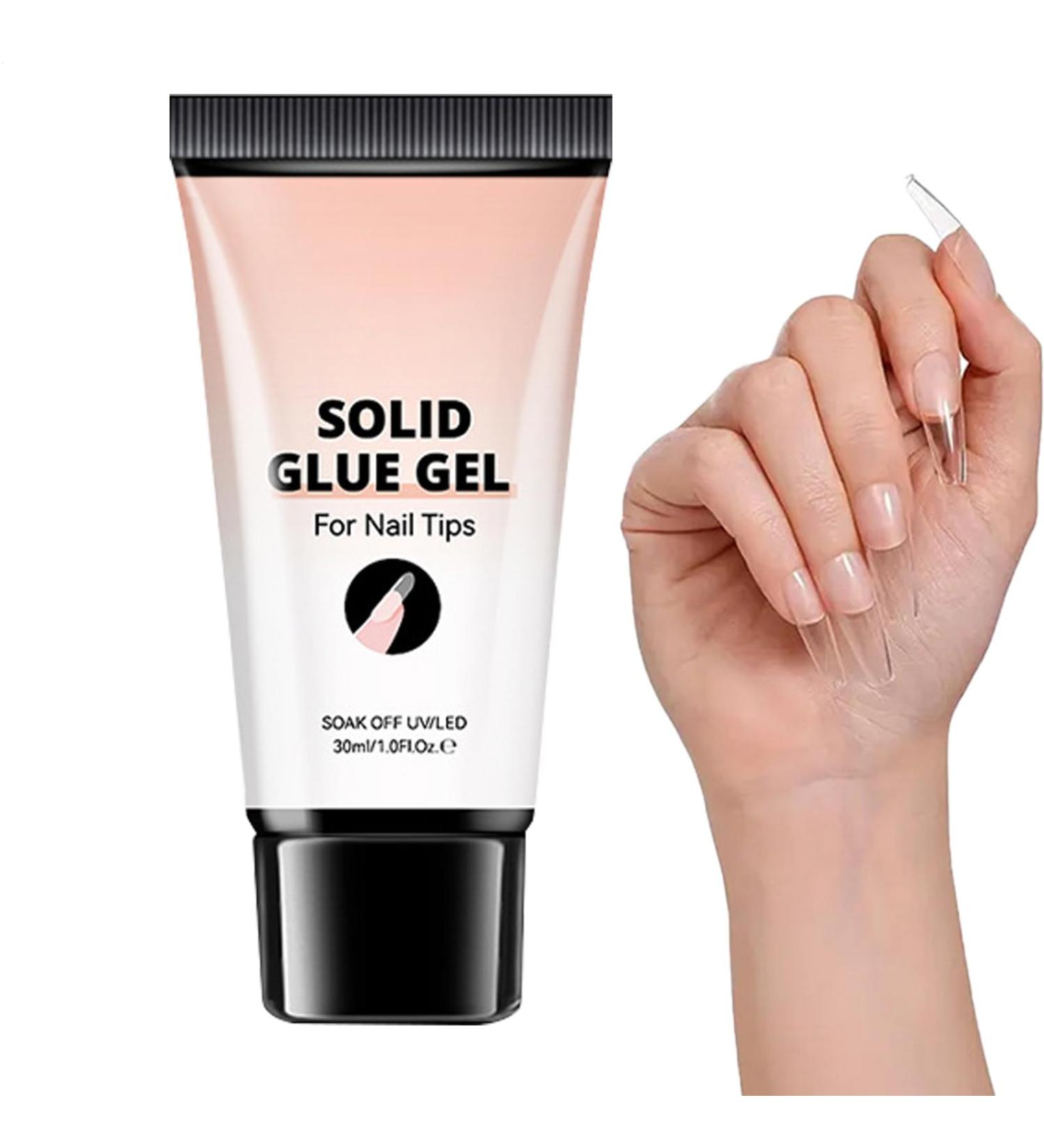 Solid Gel | Soft Nail Gel with Resistant Hard Gel 30ml Sculpting and Bonding Adhesive - Enhanced Adhesion No Residue for Home Manicures - Buy Online on GoSupps.com