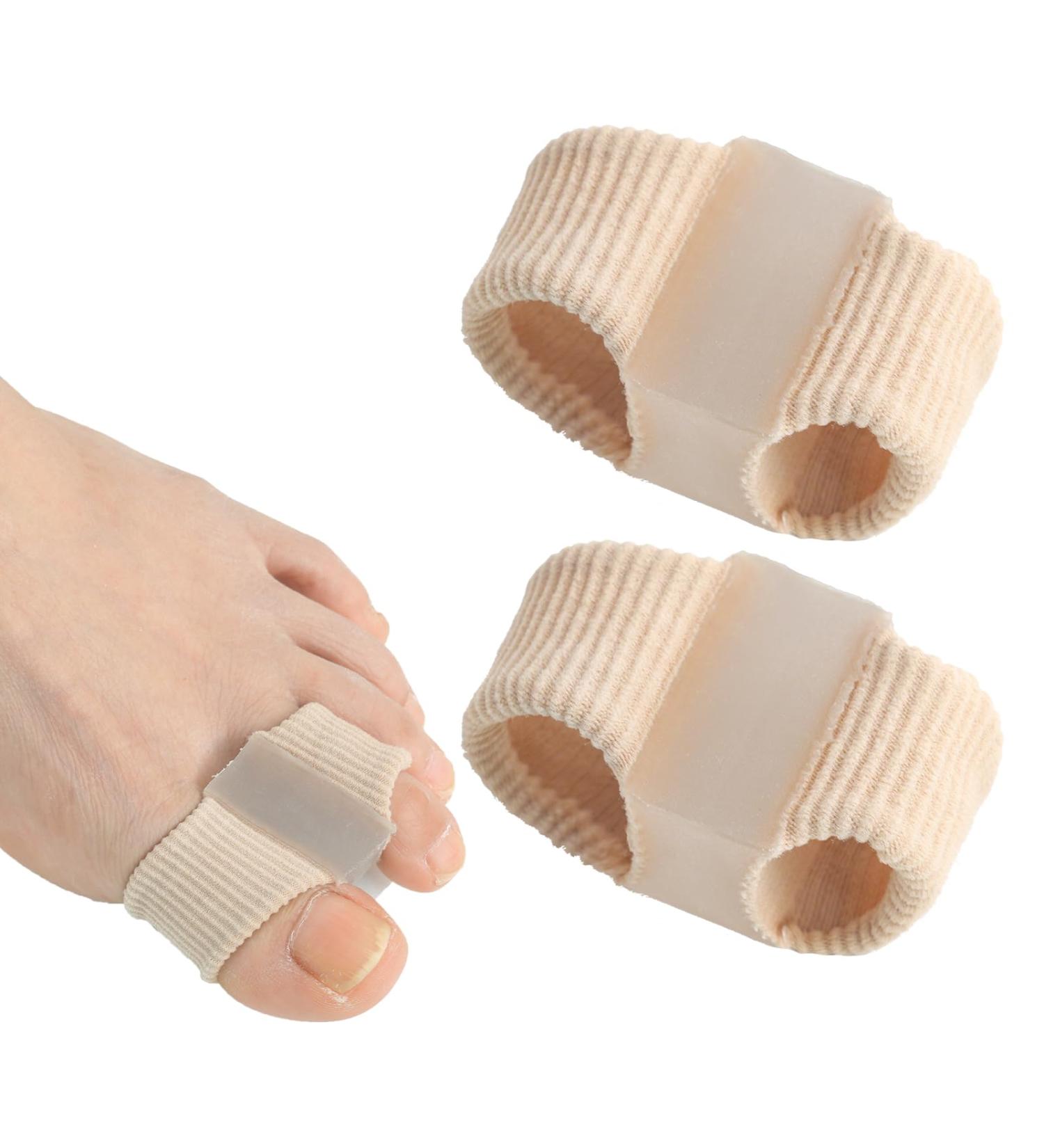 Shop Bunion Toe Separators for Overlapping Toes - 2PC Gel Spacers for Men & Women | Hammer Toe Straightener & Bunion Corrector | International Shipping Available - Buy Online on GoSupps.com