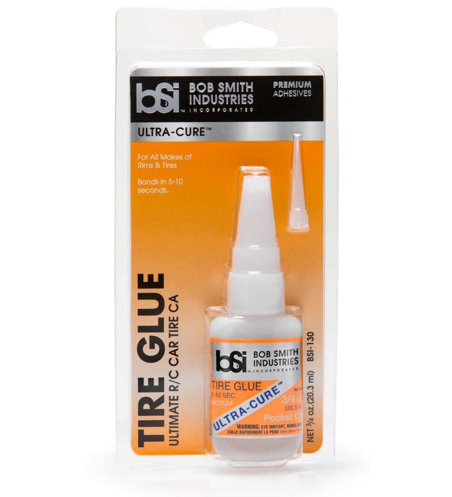 Bob Smith Industries BSI-130 Ultra-Cure Tire Glue  Clear
