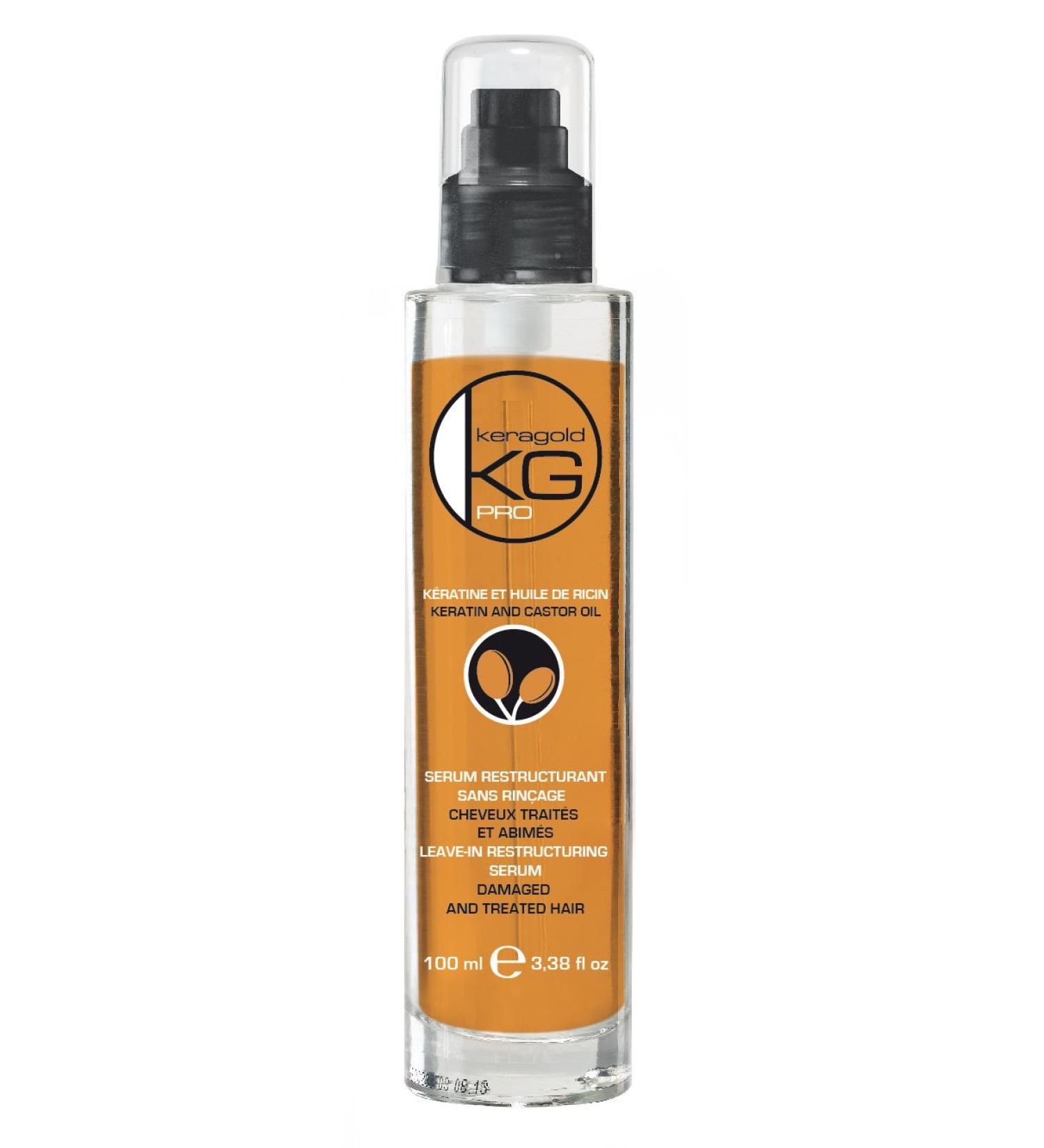 KERAGOLD PRO Restructuring CC Serum with Keratin/Castor Oil - Pack of 2